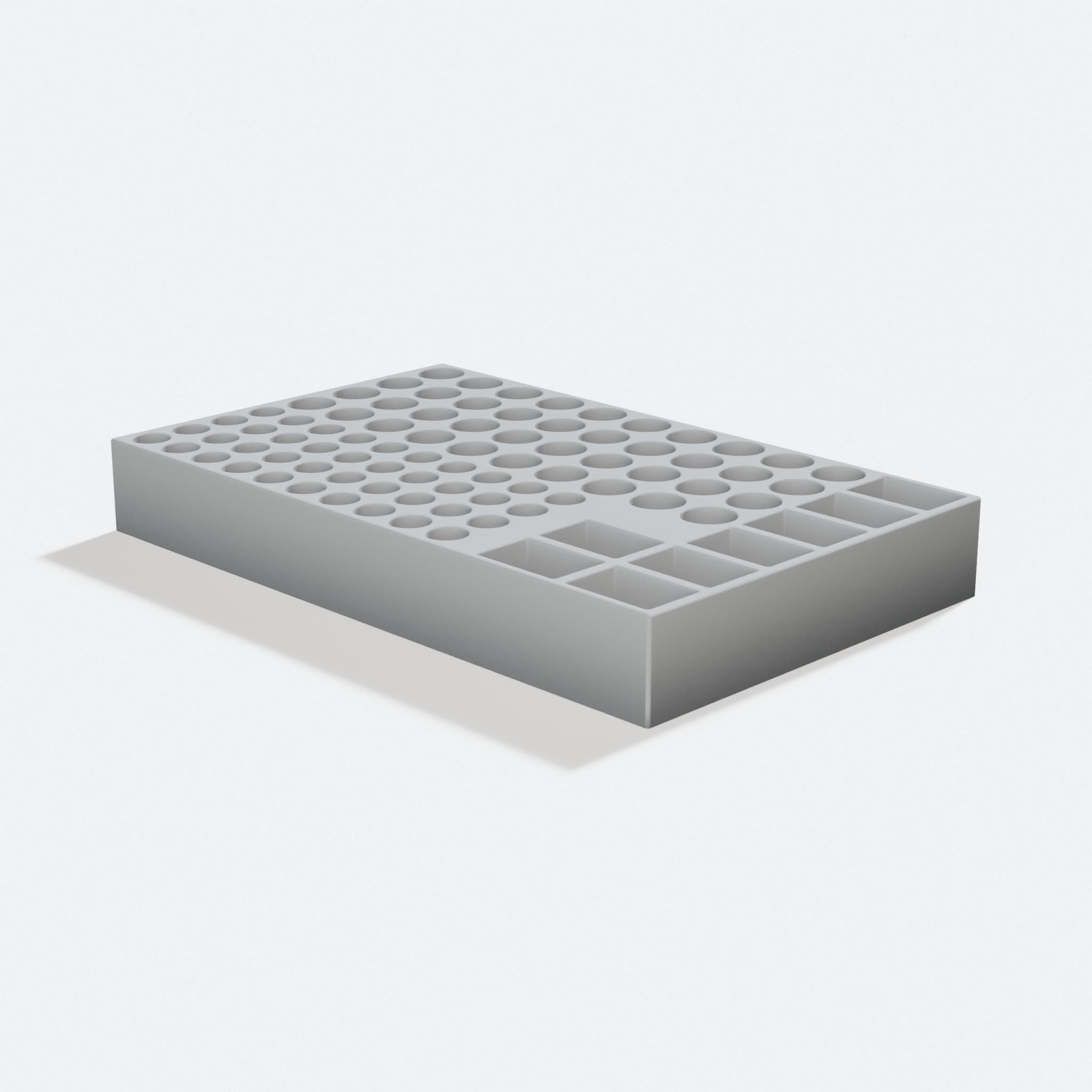 Large Battery Tray Organizer, 3D Printed Storage
