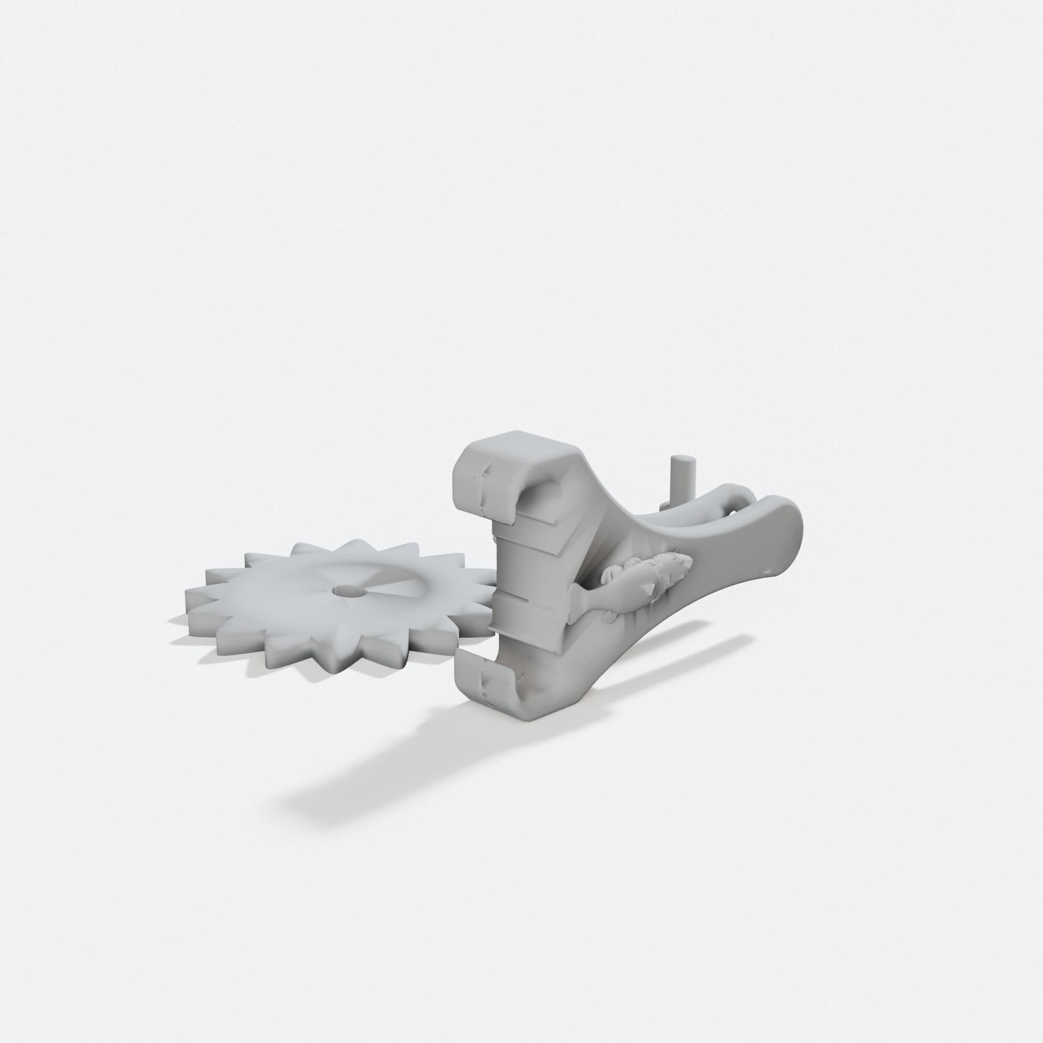 Bass and Buck Croc Spurs 3D Printed Gift