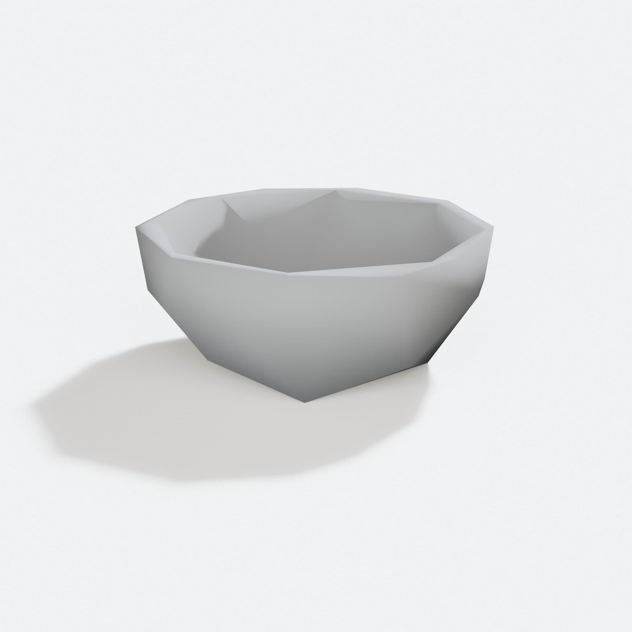 Low Poly Bowl: 3D Printed Home Decor Storage