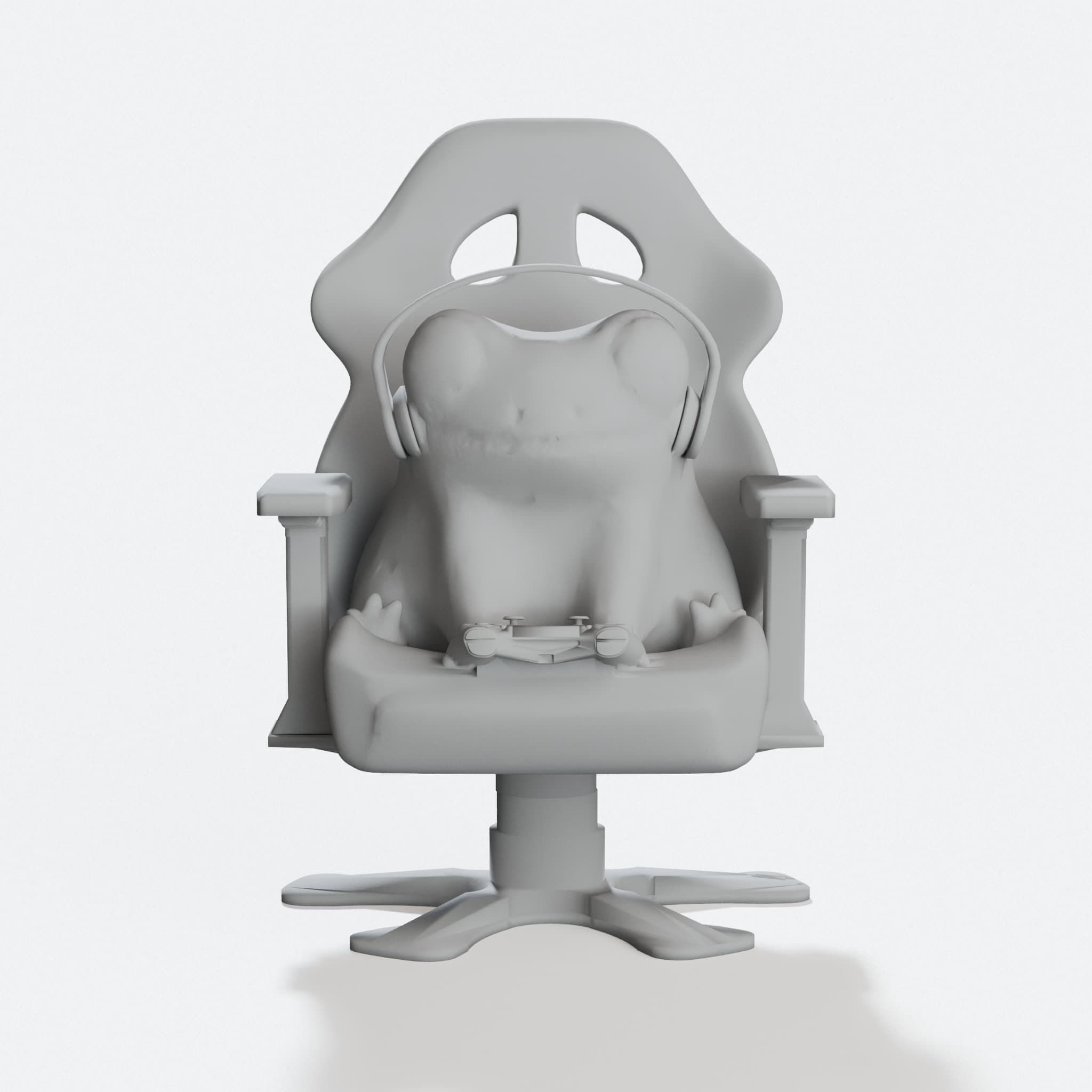 Fred the Gamer Frog 3D Printed Toy
