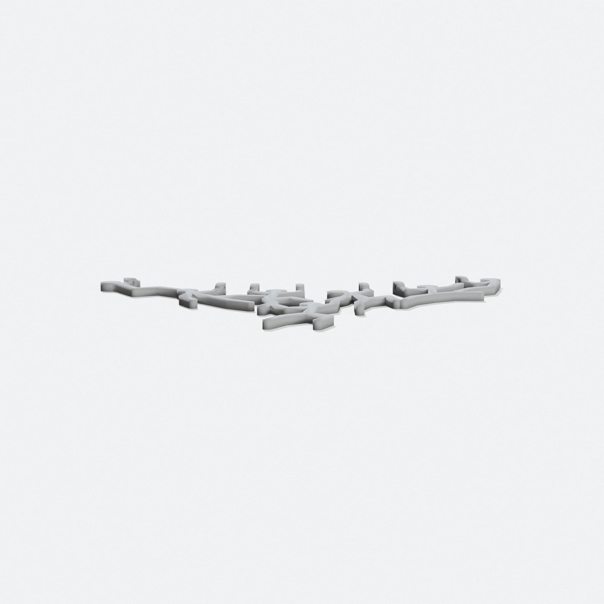 StickMan's Necklace: 3D Printed Pendant Gift