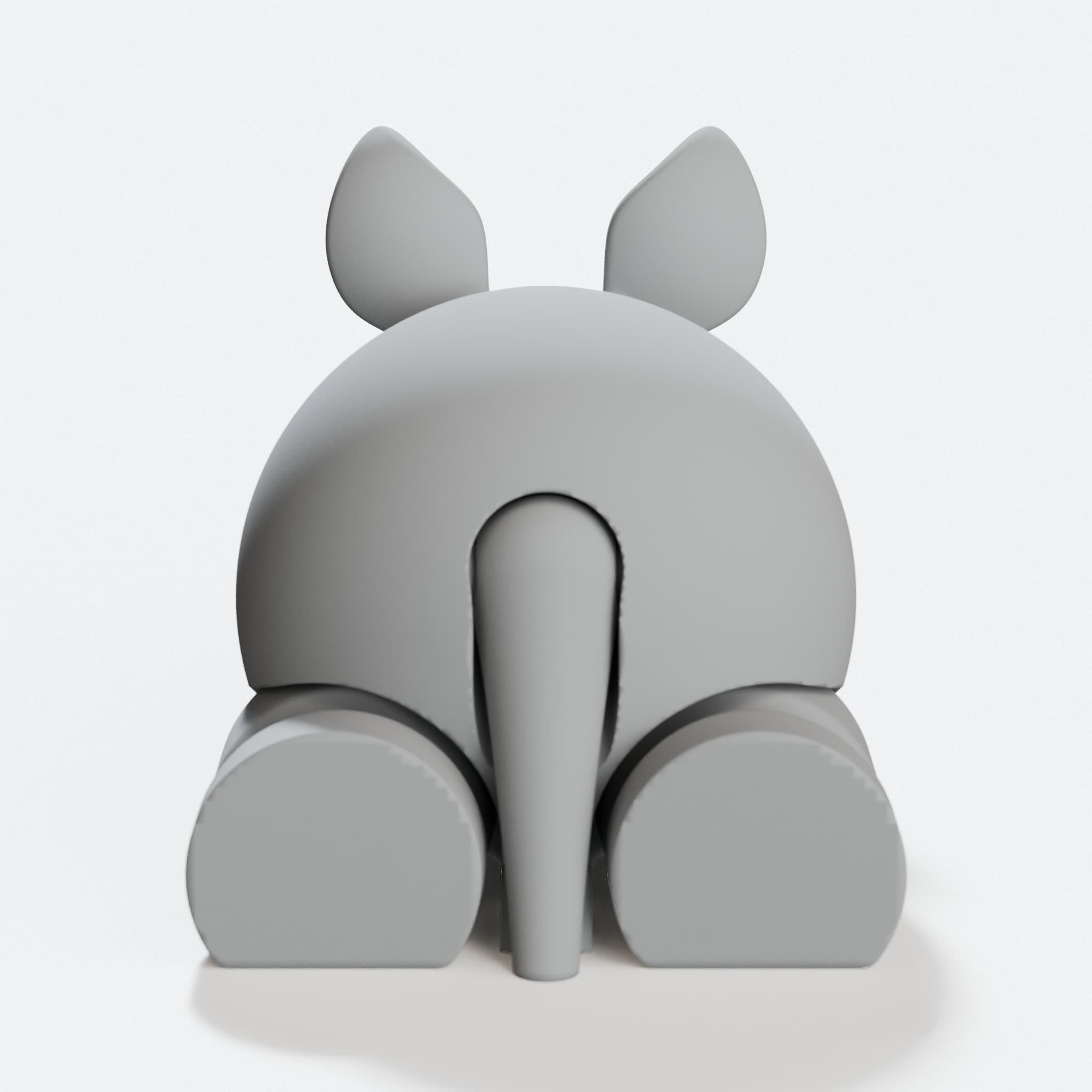 3D Printed Rhino Toy: Poseable Animal Puzzle