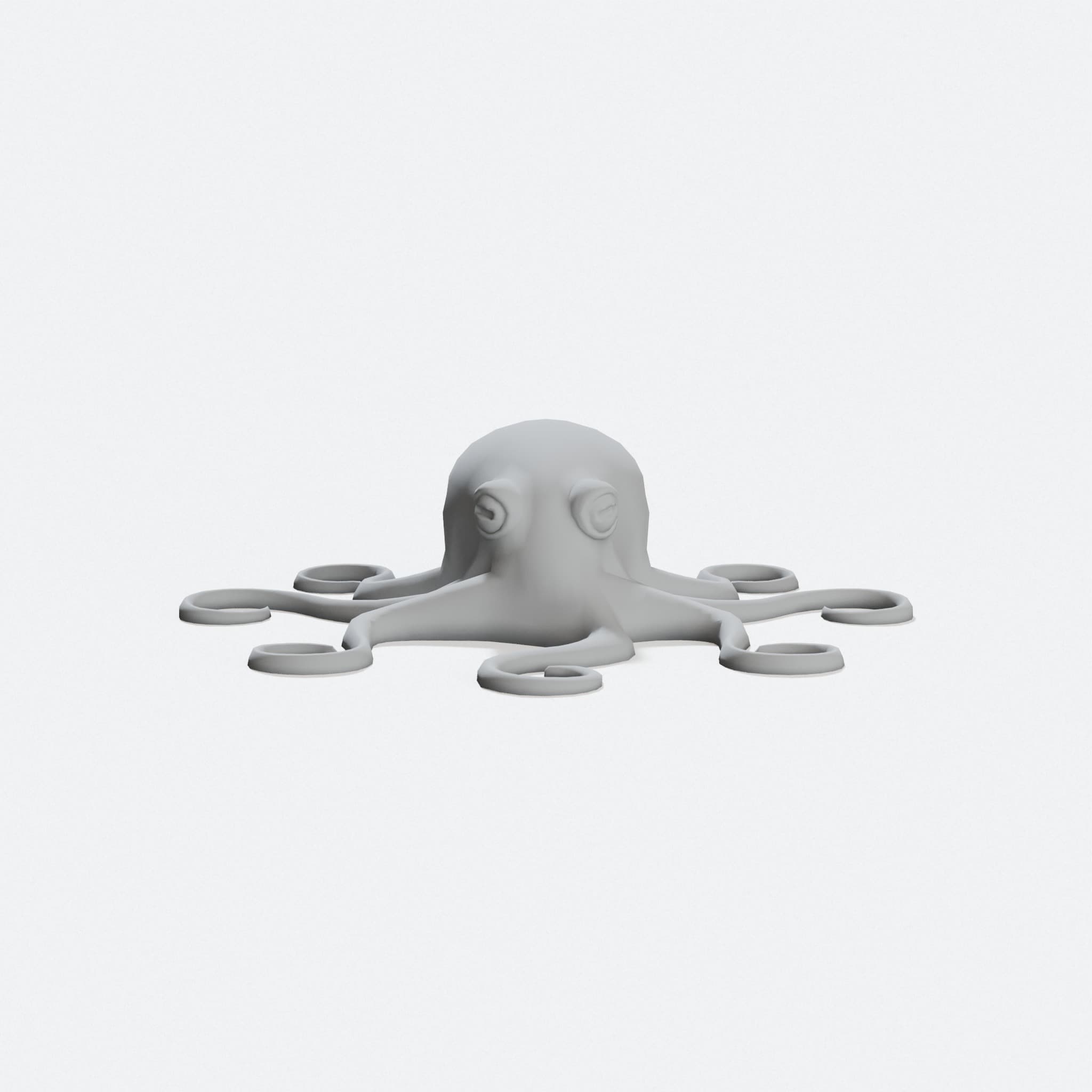 Octopus Bun Cover – 3D Printed Hair Accessory Toy