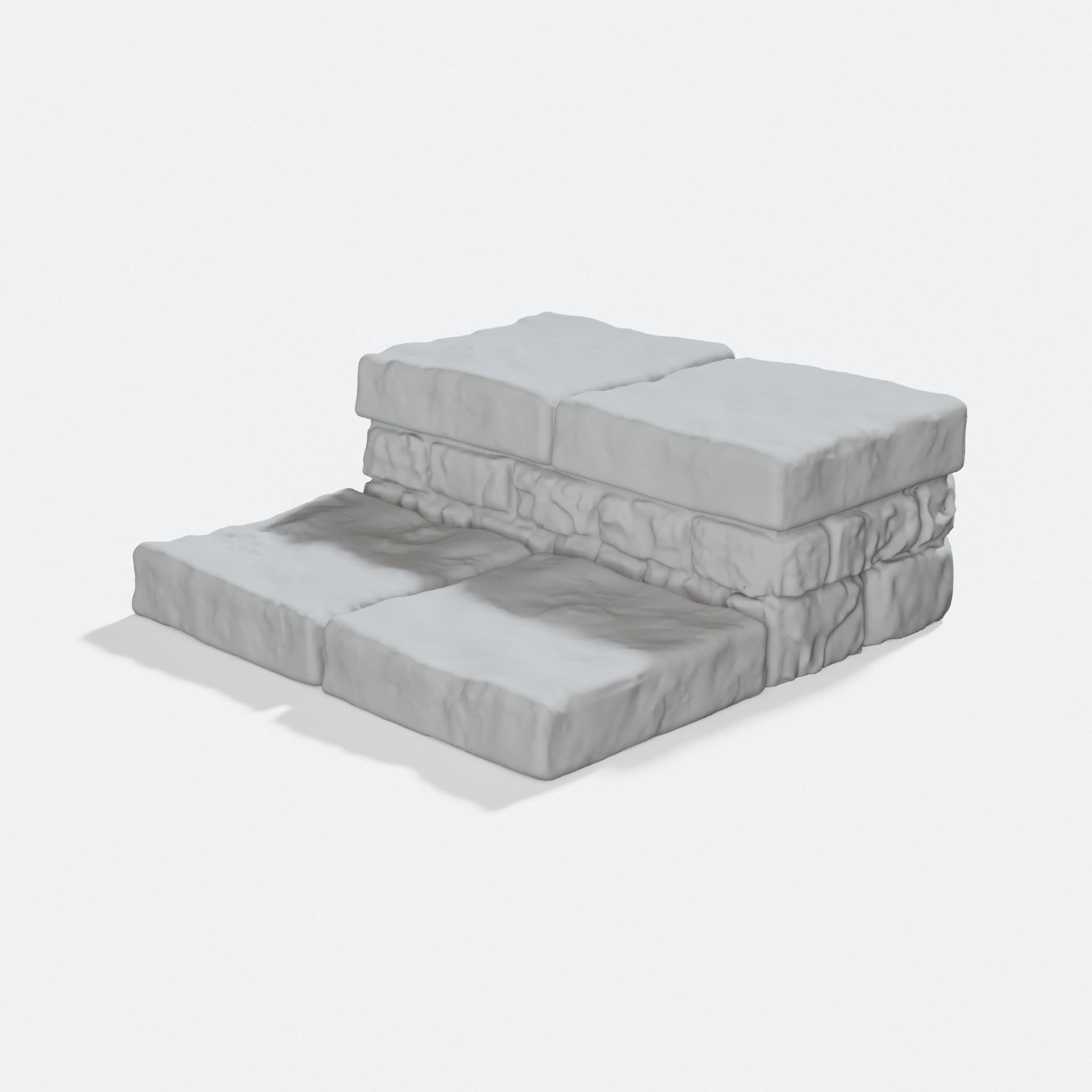 OpenForge 2.0 Dungeon Stone Stairs – 3D-Printable RPG Tile