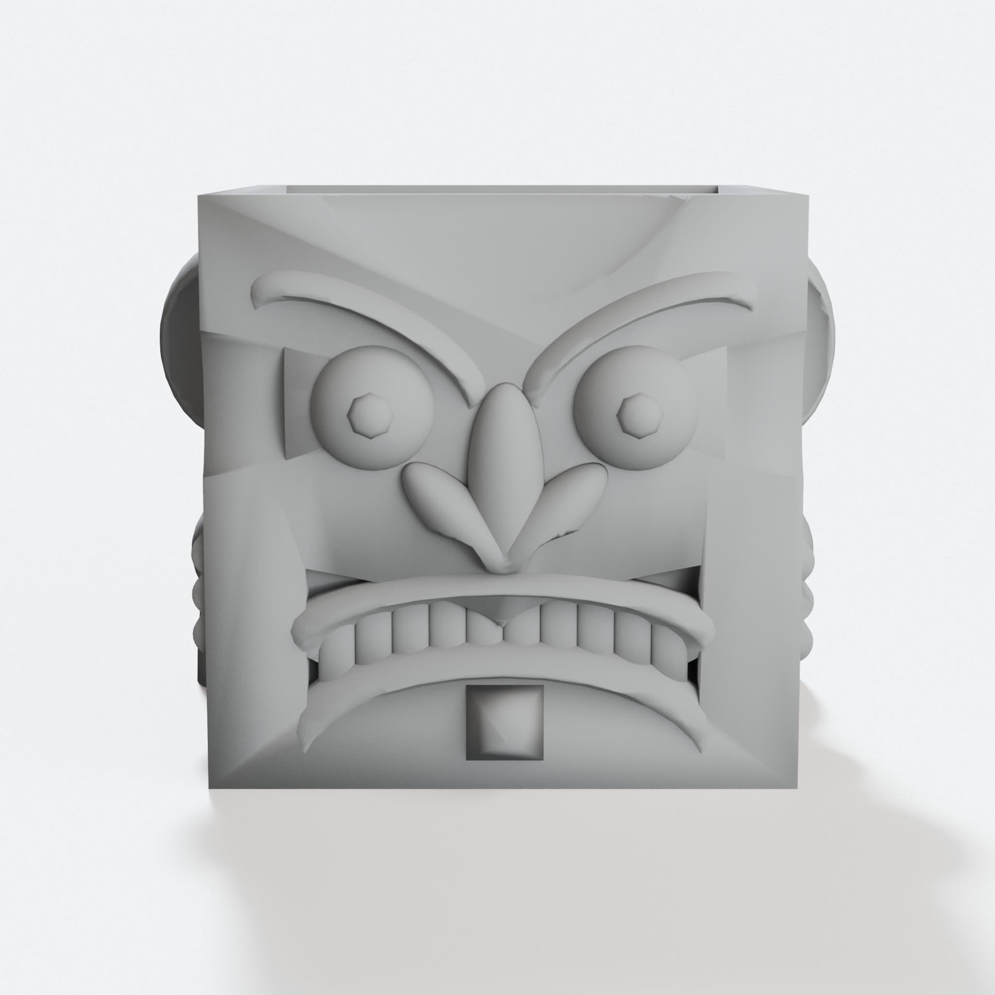Evil Face Planter – 3D Printed Home Decor for Succulents