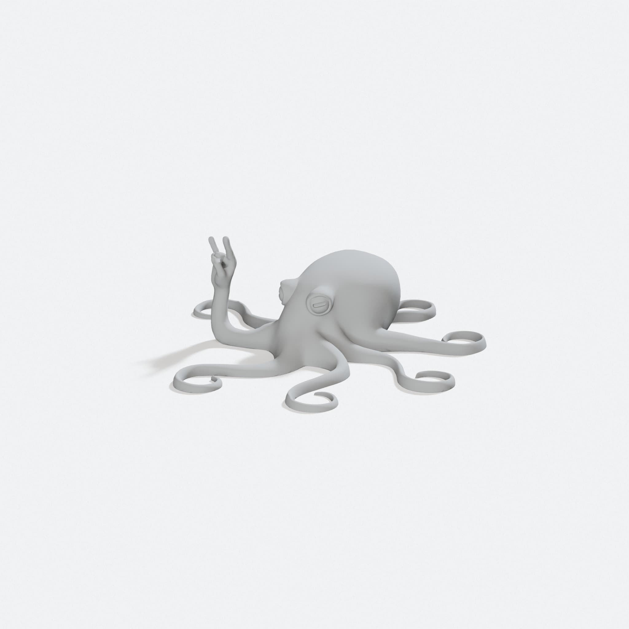 Rocktopus 3D Printed Toy Octopus Figure