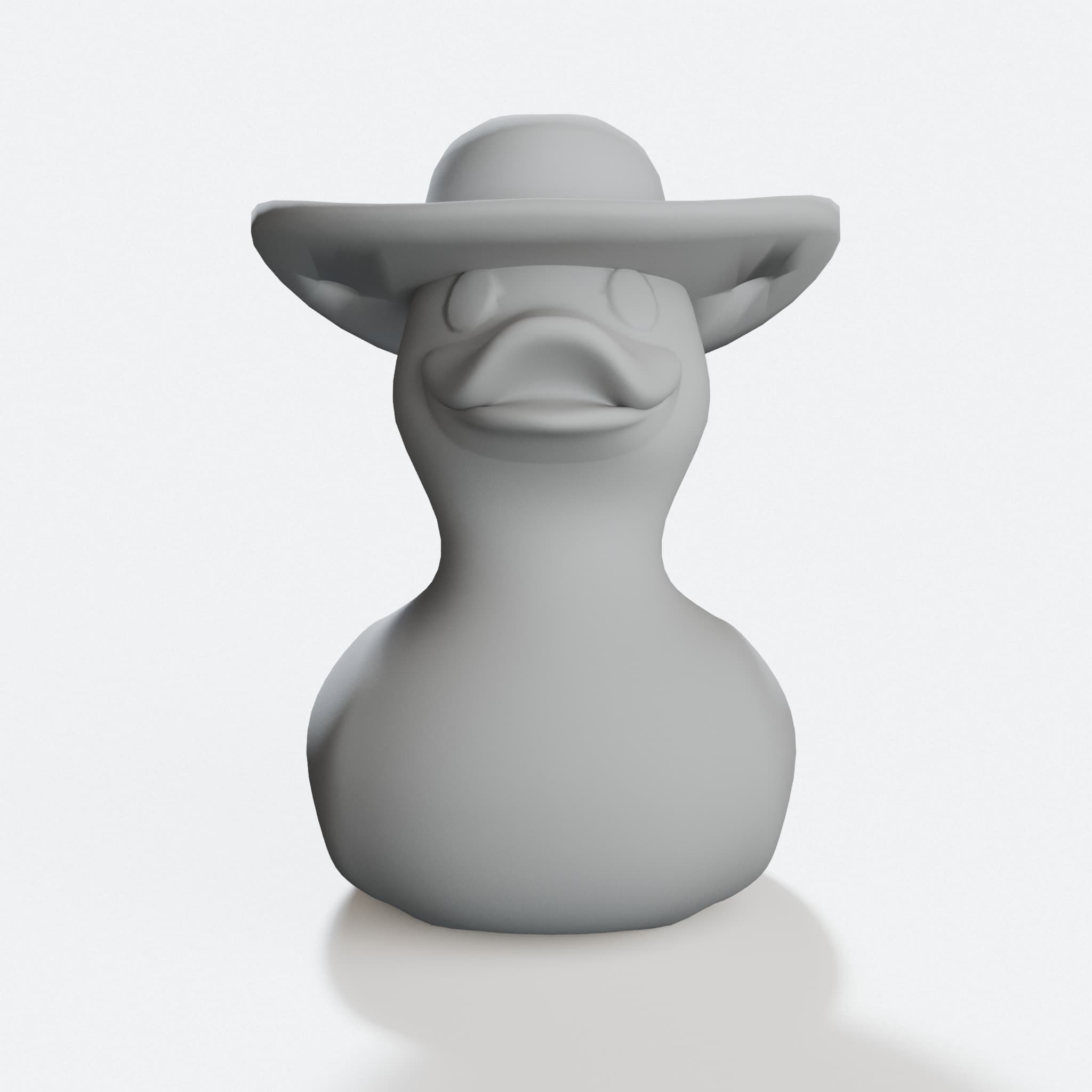 Cowboy Duck 3D Printed Toy