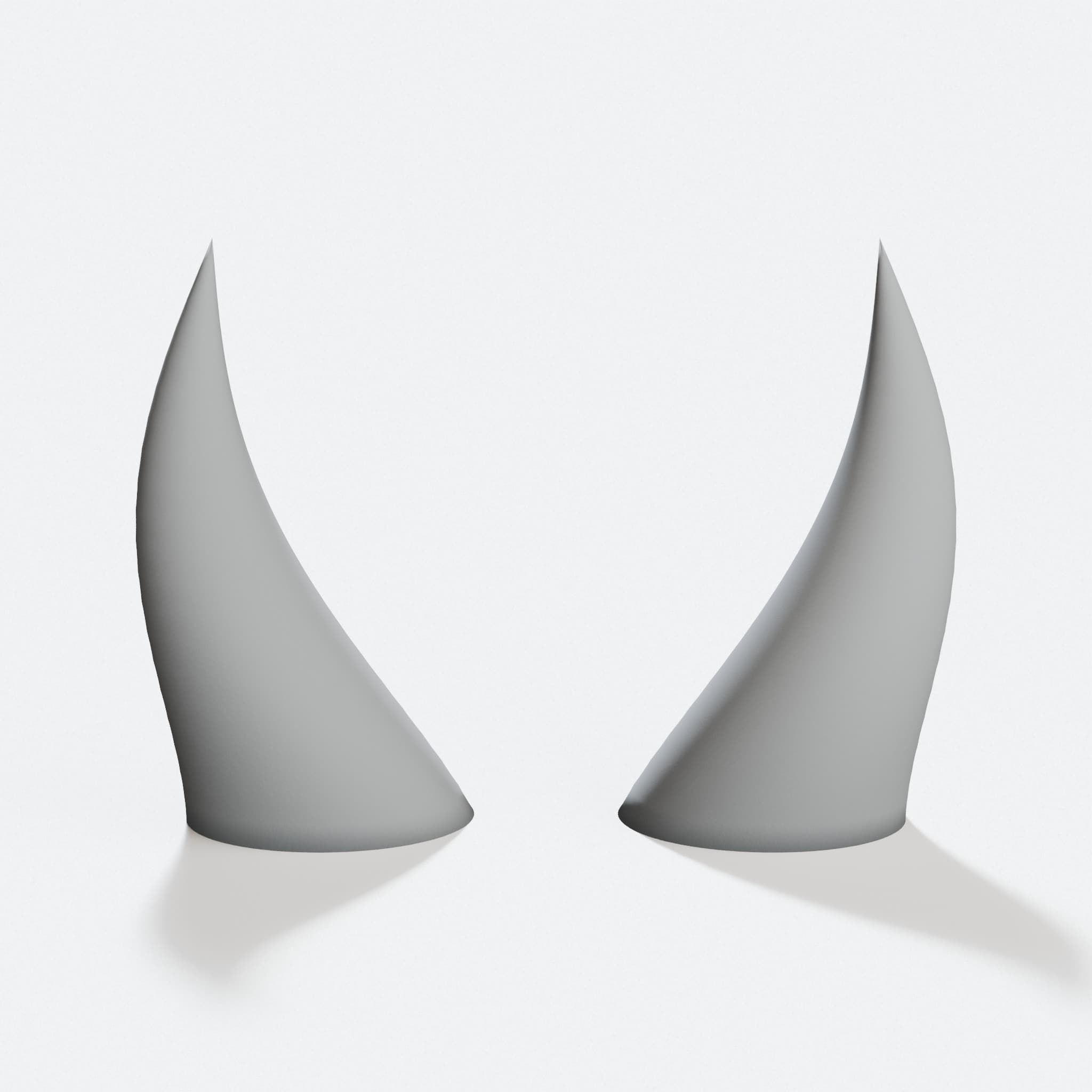 Bull and Demon Horns 3D Printed Toy for Cosplay
