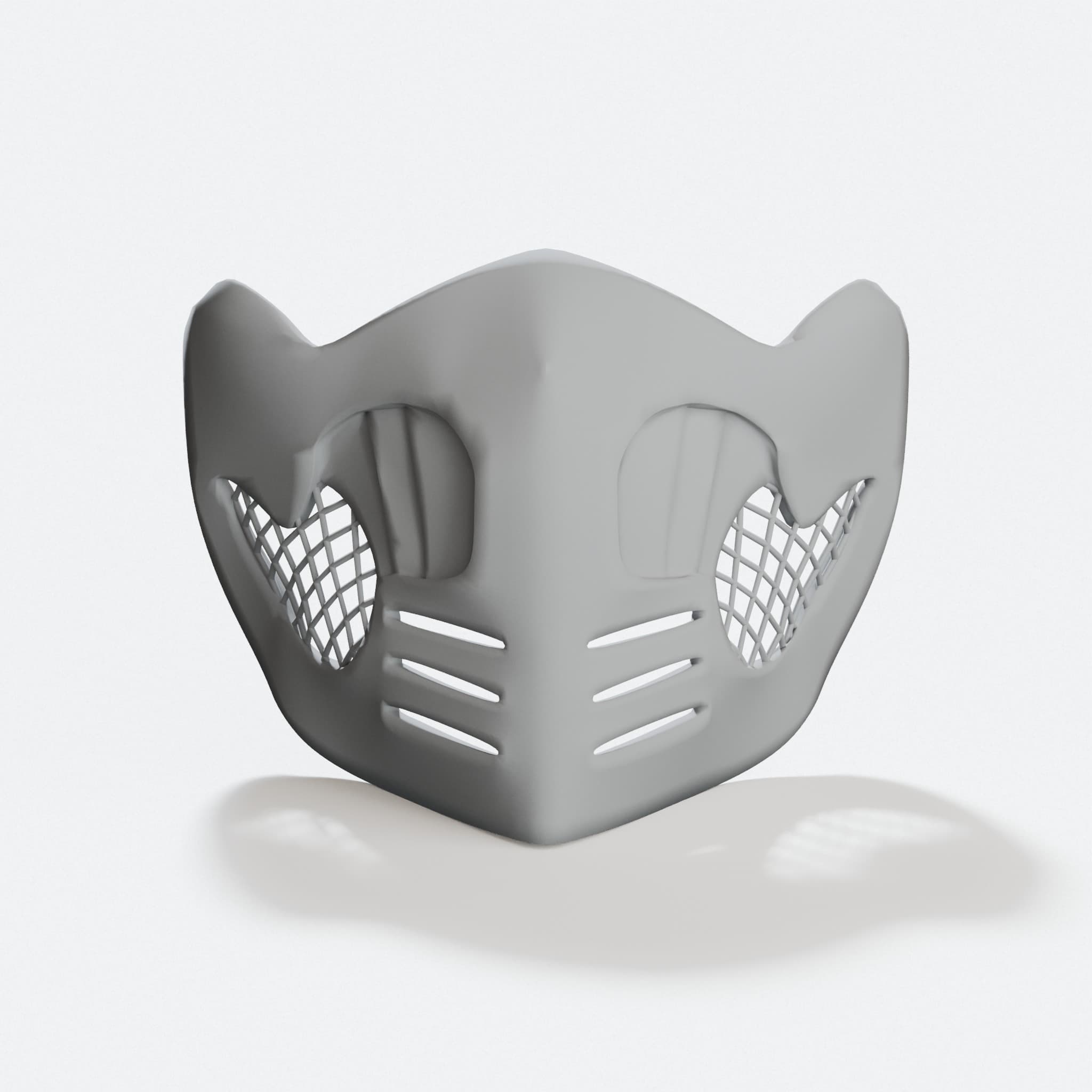 Scorpion Mask 3D Printed Toy, Mortal Kombat X