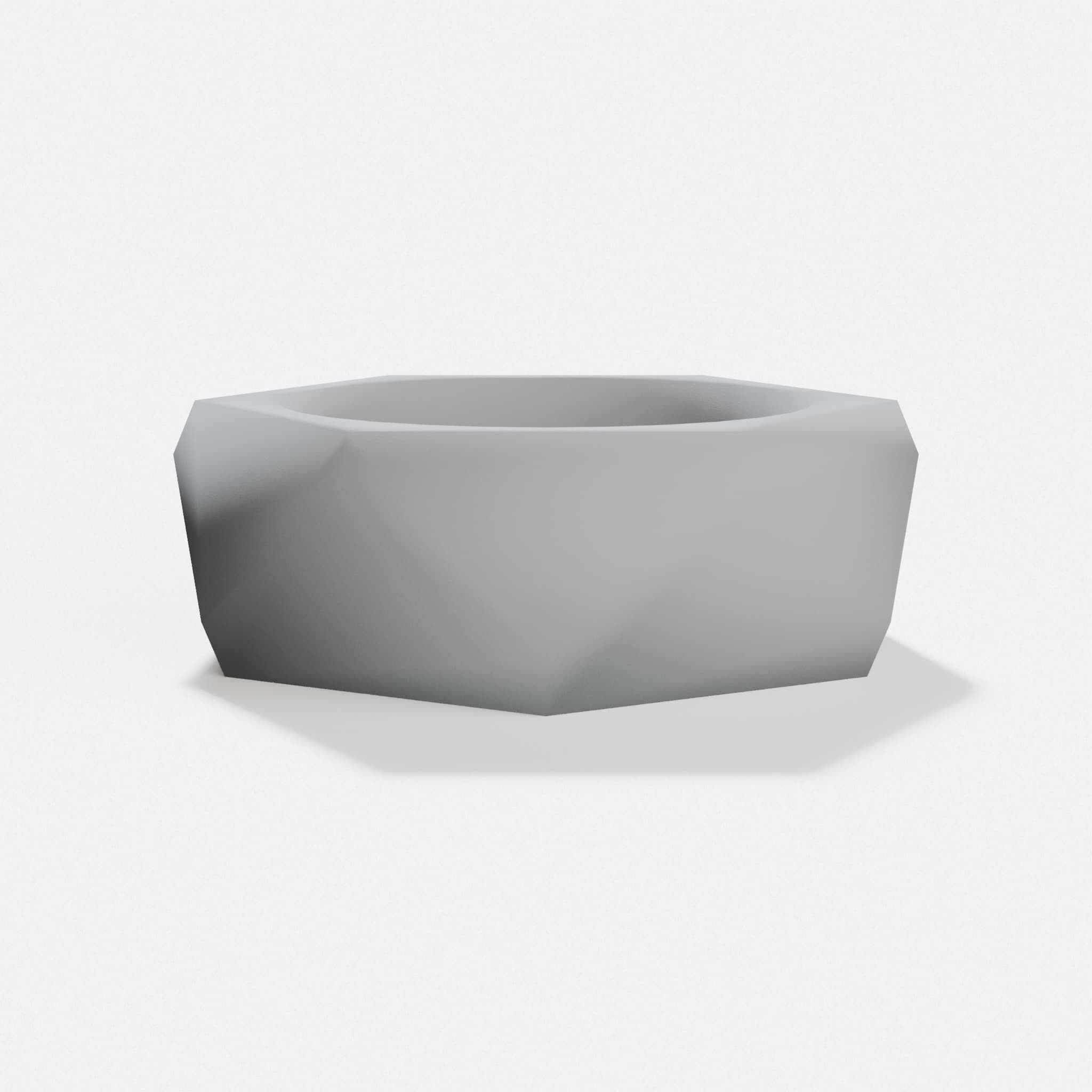 Faceted Geometric Bracelet – 3D Printed Statement Bangle