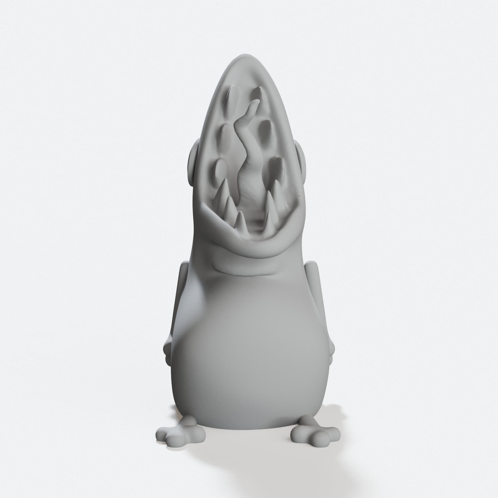 Cute Screaming Possum 3D Printed Home Decor