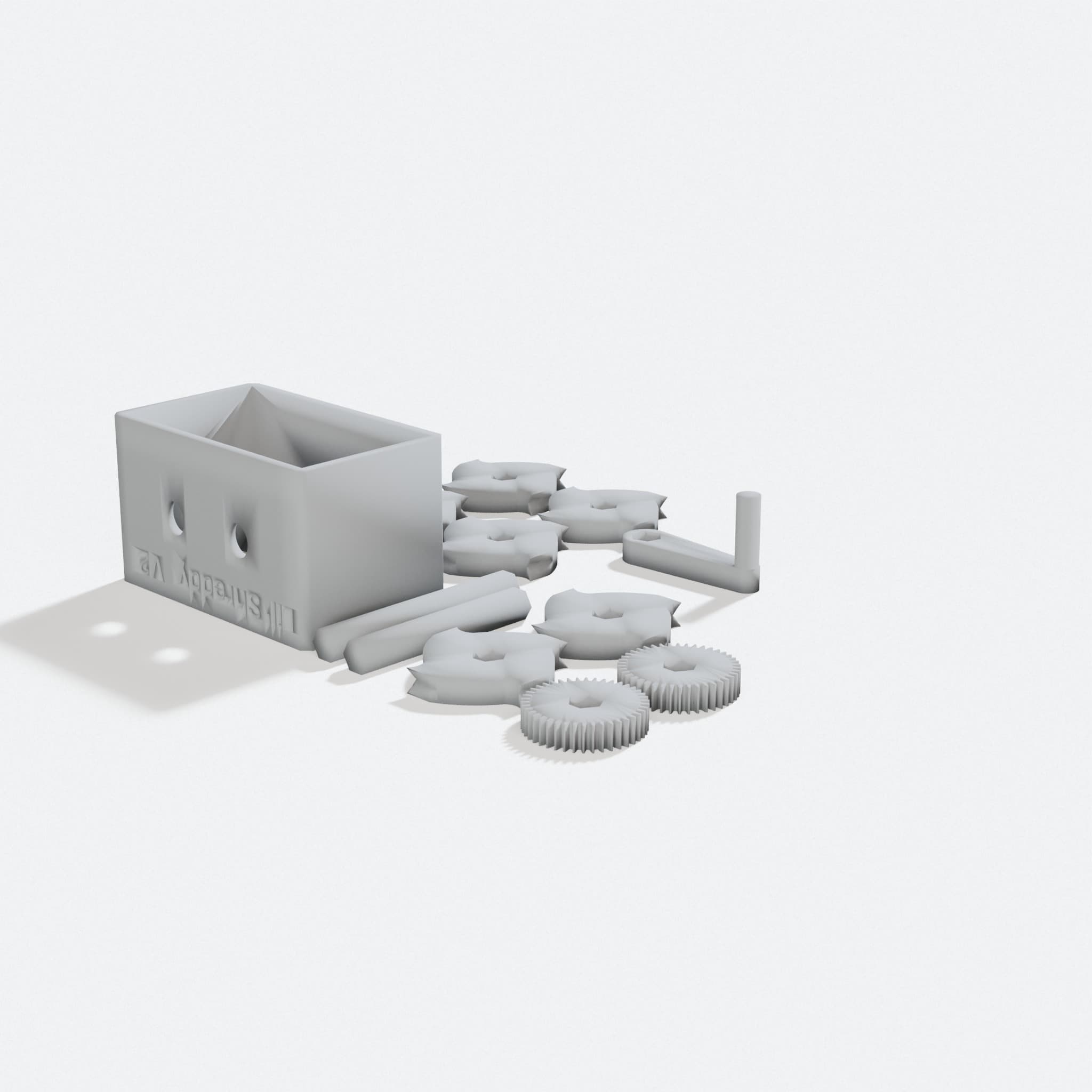 Lil Shreddy V2 3D Printed Toy Shredder