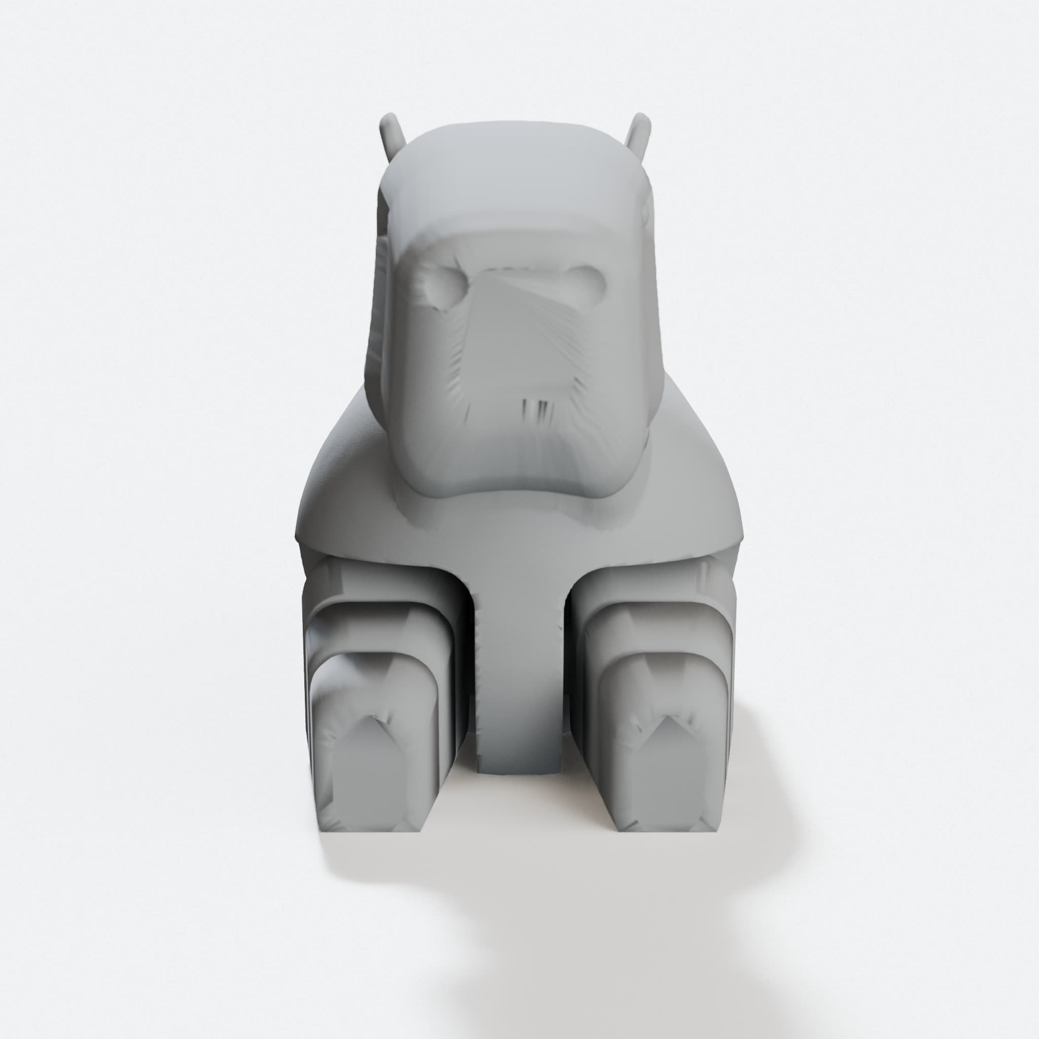3D Printed Capybara Toy with Detailed Features