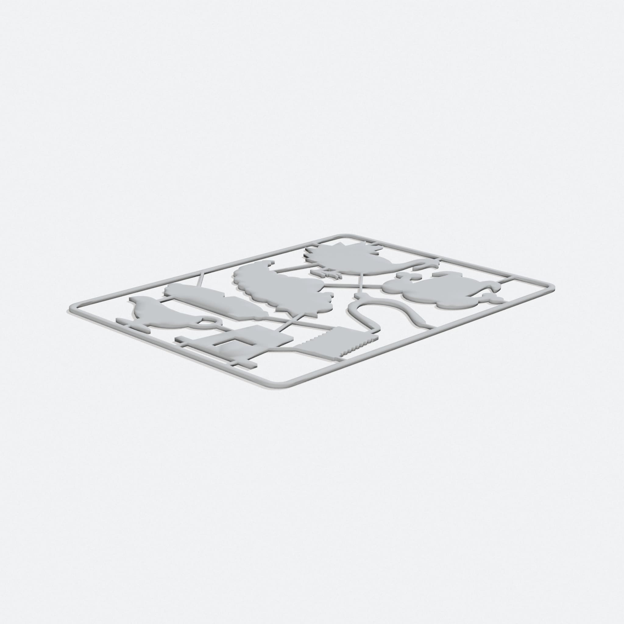 Thanksgiving Dinner Snap-Out 3D Printed Toy | 8-Piece Set