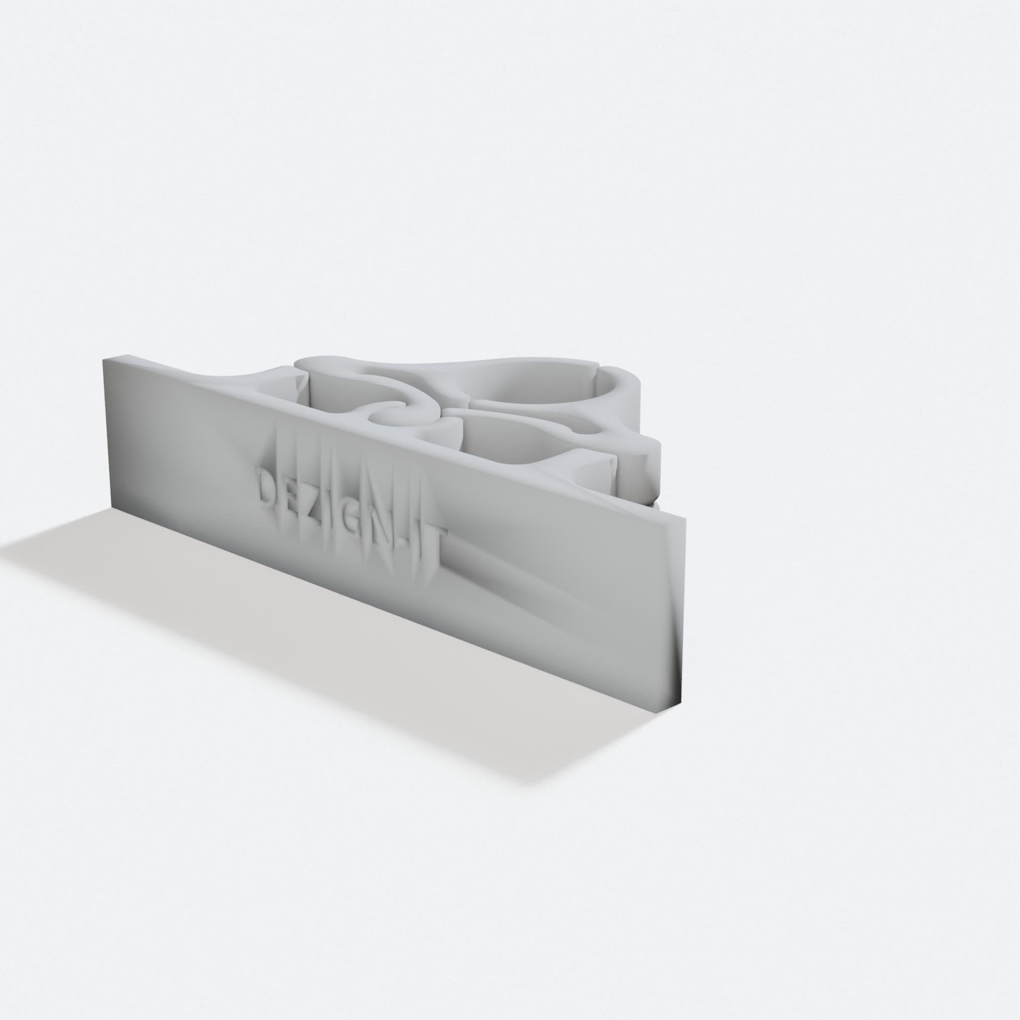 Broom Bracket Wall Hanger, 3D Printed Organizer