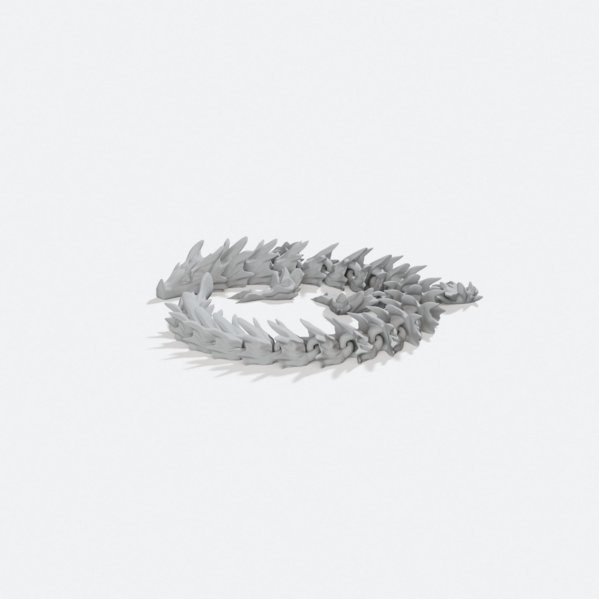 Winter Dragon 3D Printed Toy