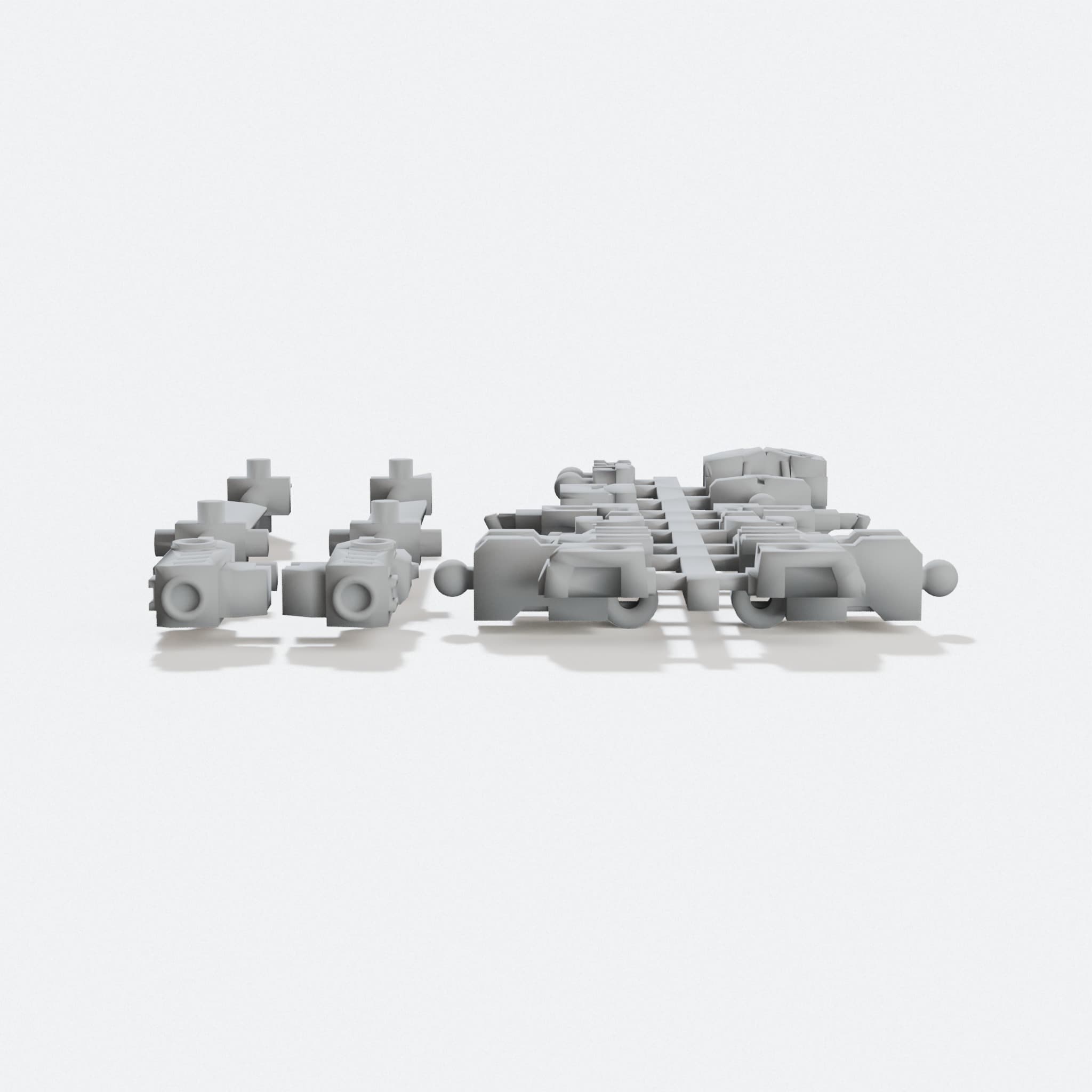 Mini Action Figure 40mm 3D Printed Toy
