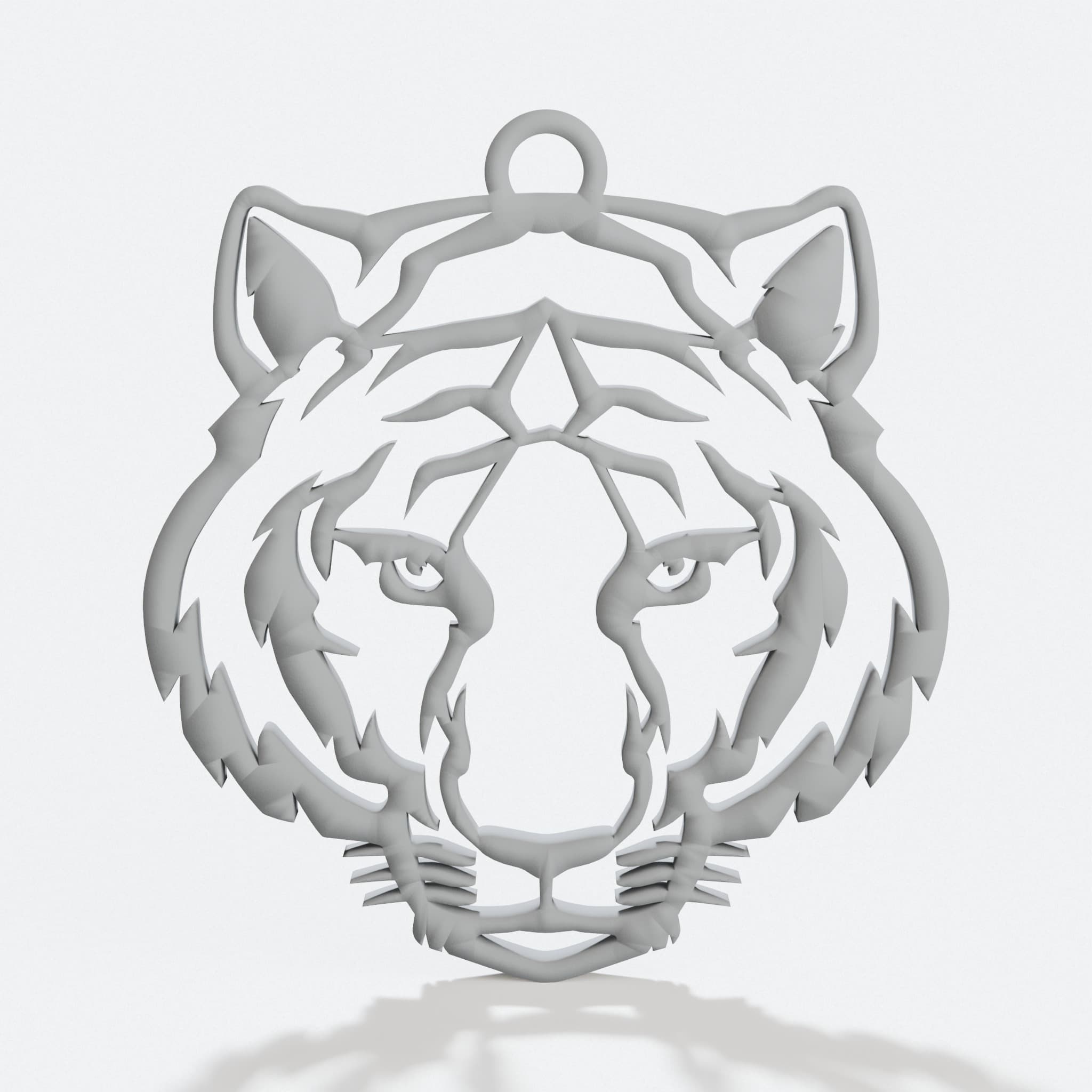 Tiger Keychain, 3D Printed Toys for Your Keys