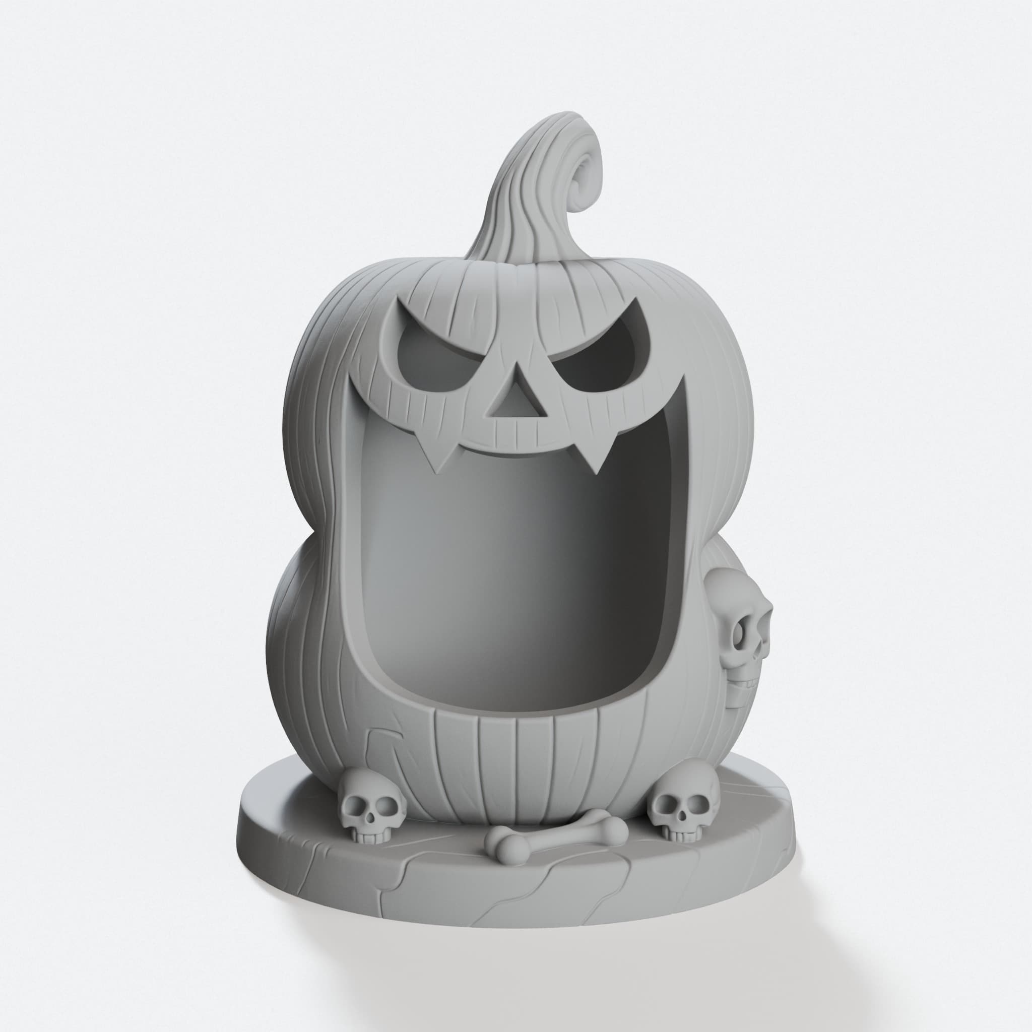 Pumpkin Treat Keeper 3D Printed Ornament Halloween Candy Bowl