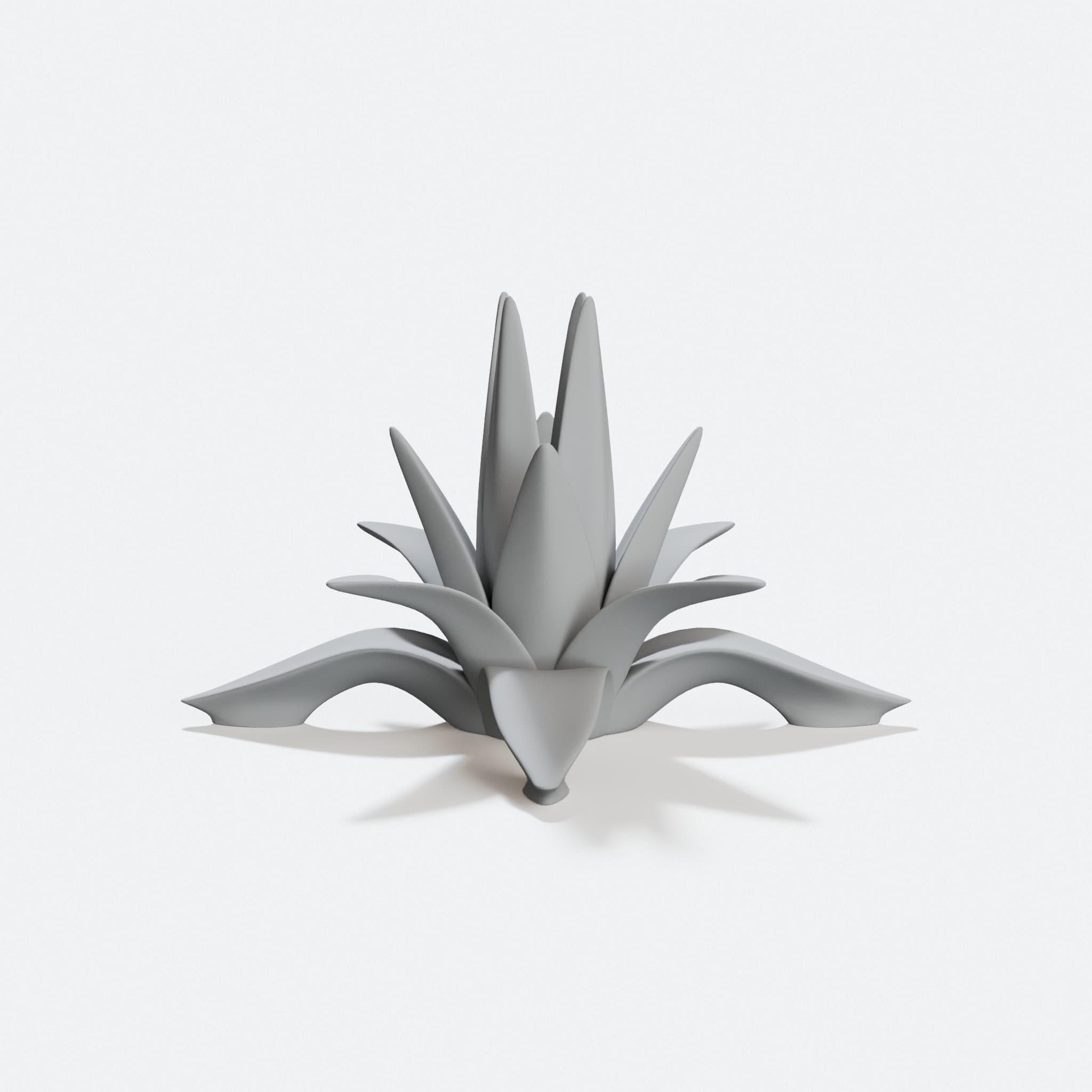 3D Printed Tabletop Plant Agave for Miniature Gaming