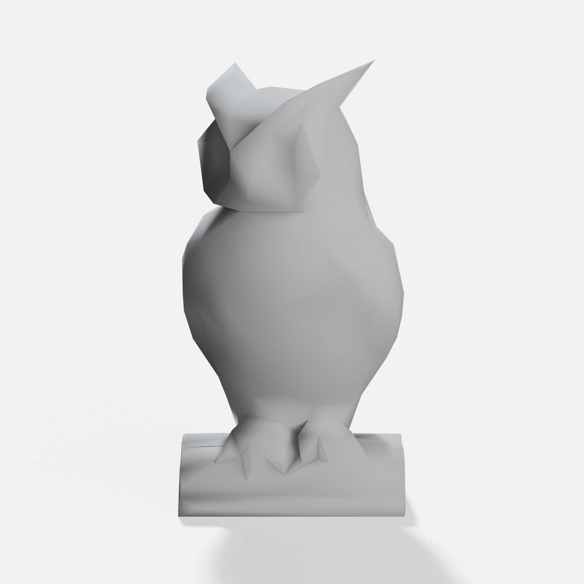 Low Poly Owl 3D Printed Toy