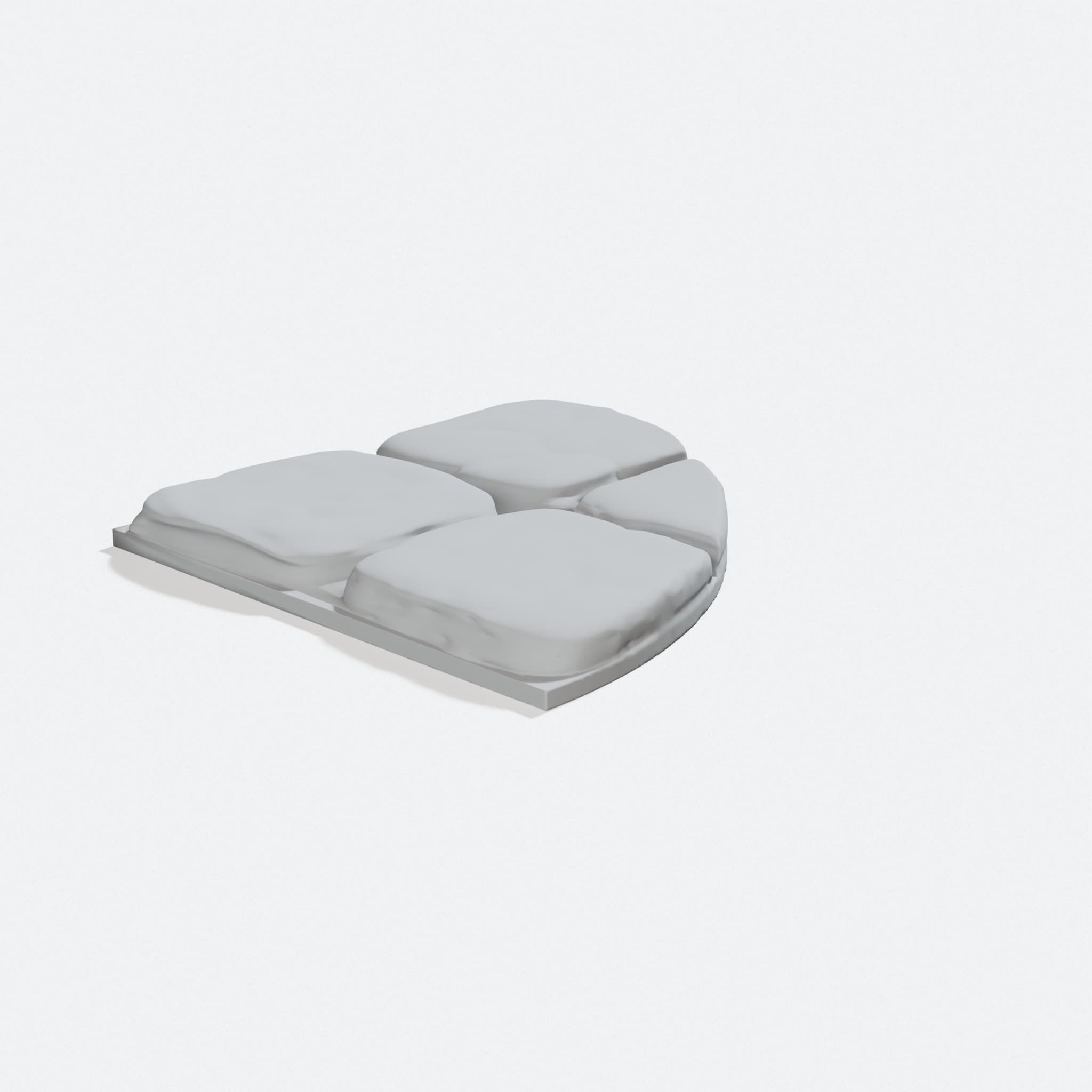OpenForge 2.0 Dungeon Stone Curved Floors 3D Printed Tiles