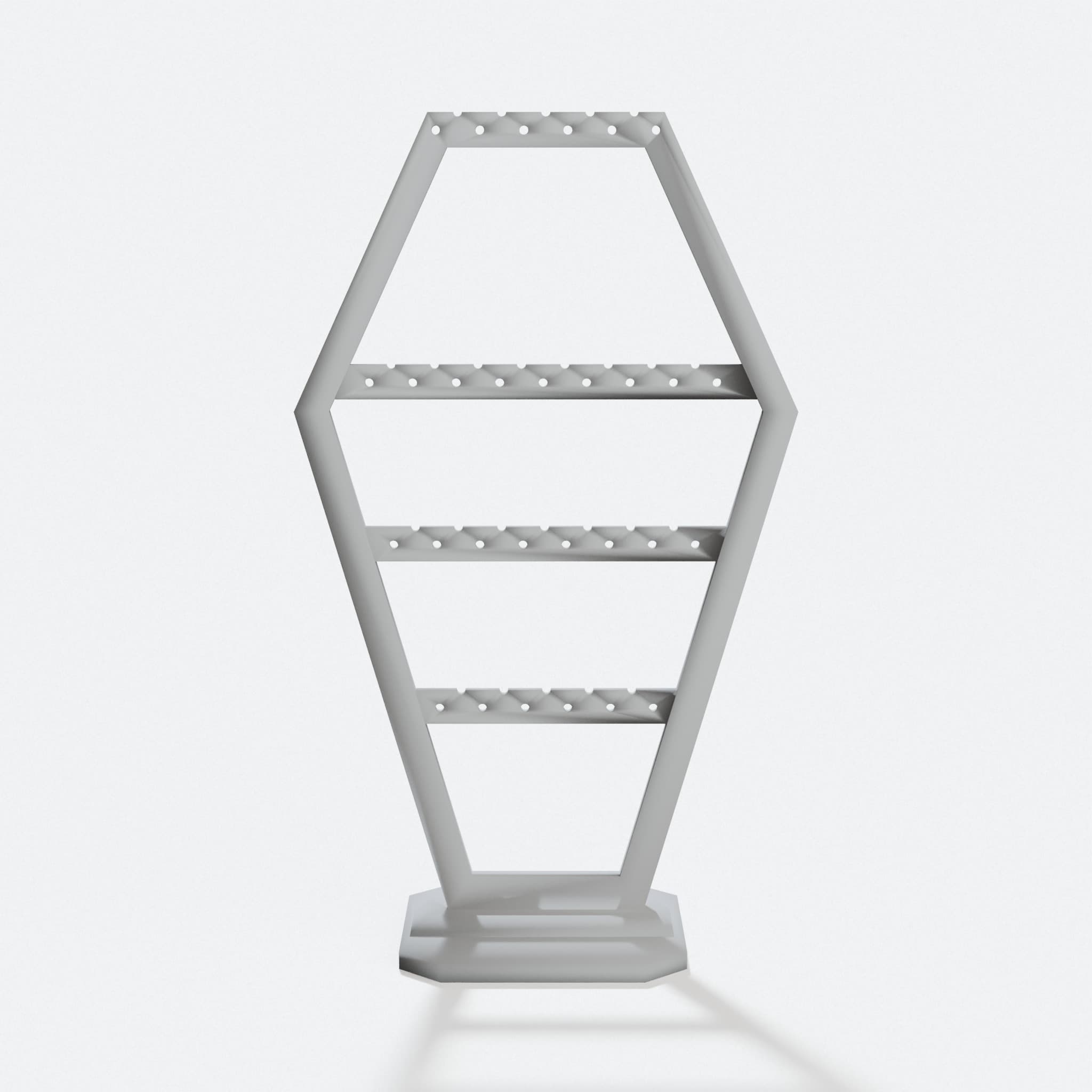 Gothic Coffin Earring Stand, 3D Printed Home Decor