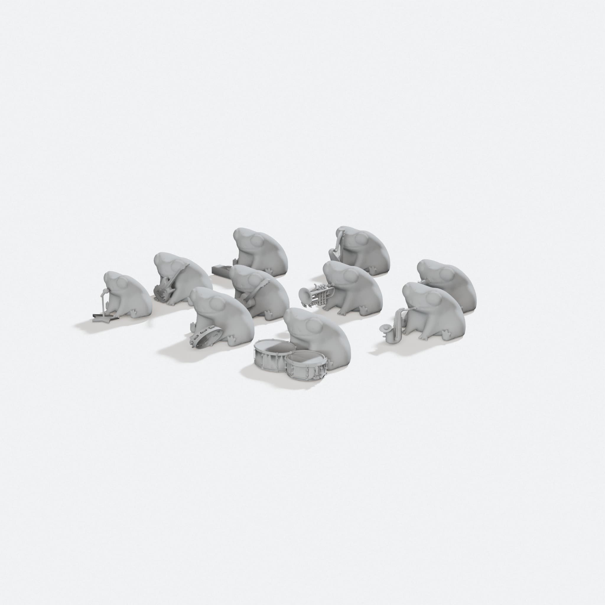 Fred the Frog Band 3D Printed Toy