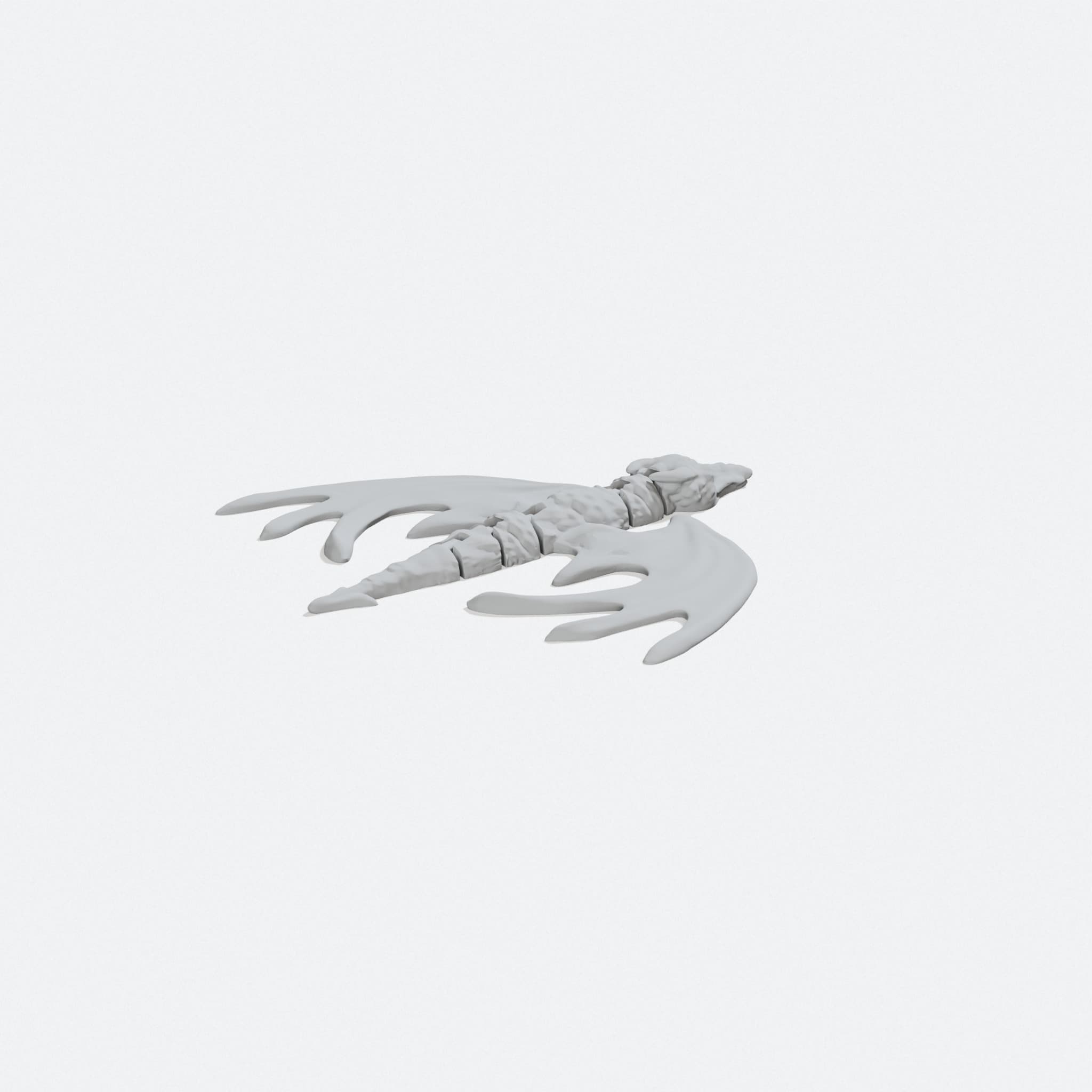 Articulated Red Dragon Print in Place Toy