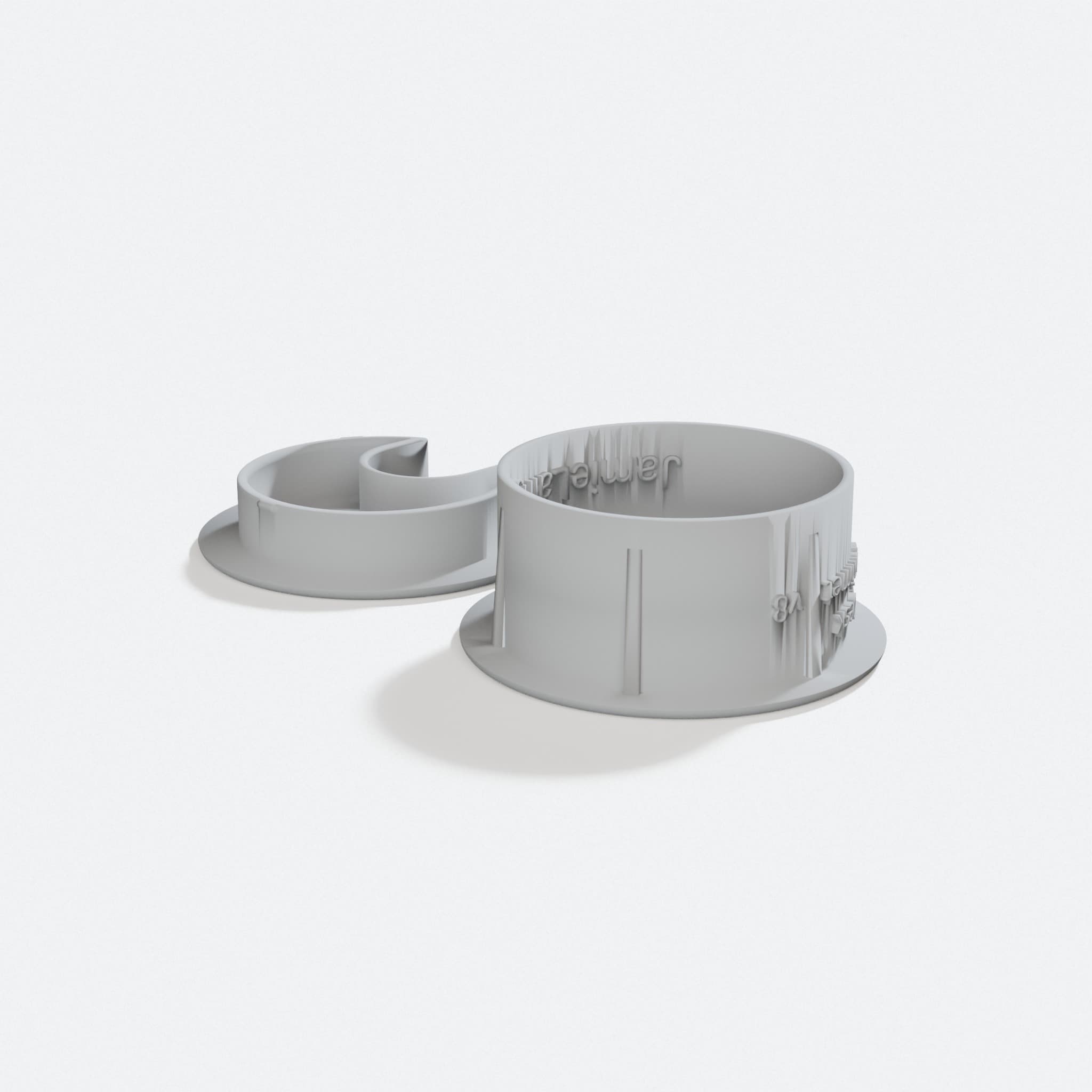 2 Inch Desk Cable Grommet, 3D Printed Organizer