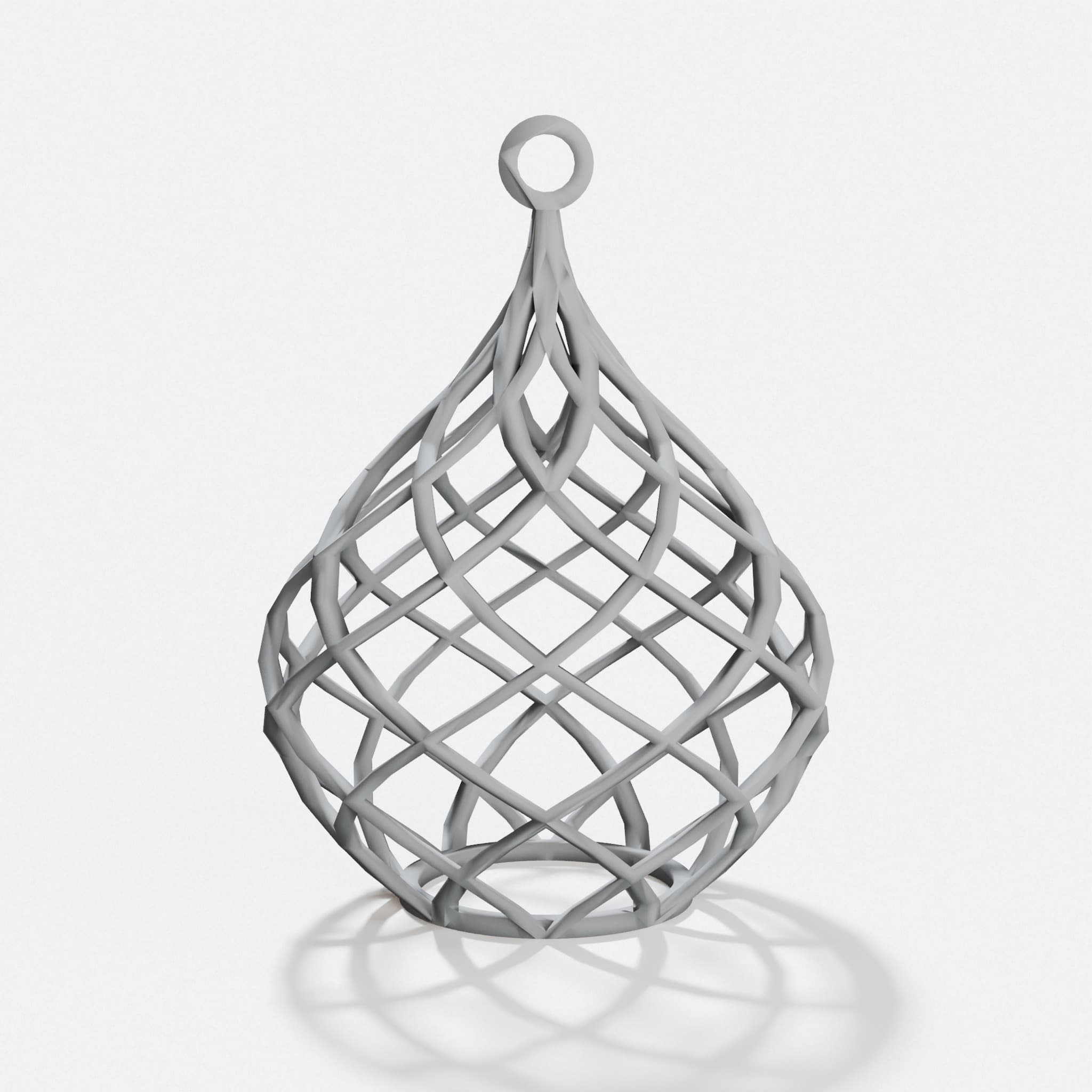 Spiral Christmas Ornament Set, Geometric Holiday Decor
