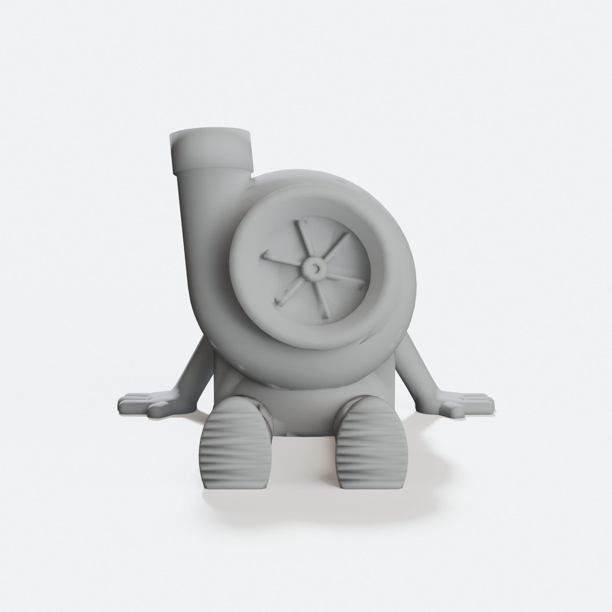 Articulated Turbo Buddy 3D Printed Toy
