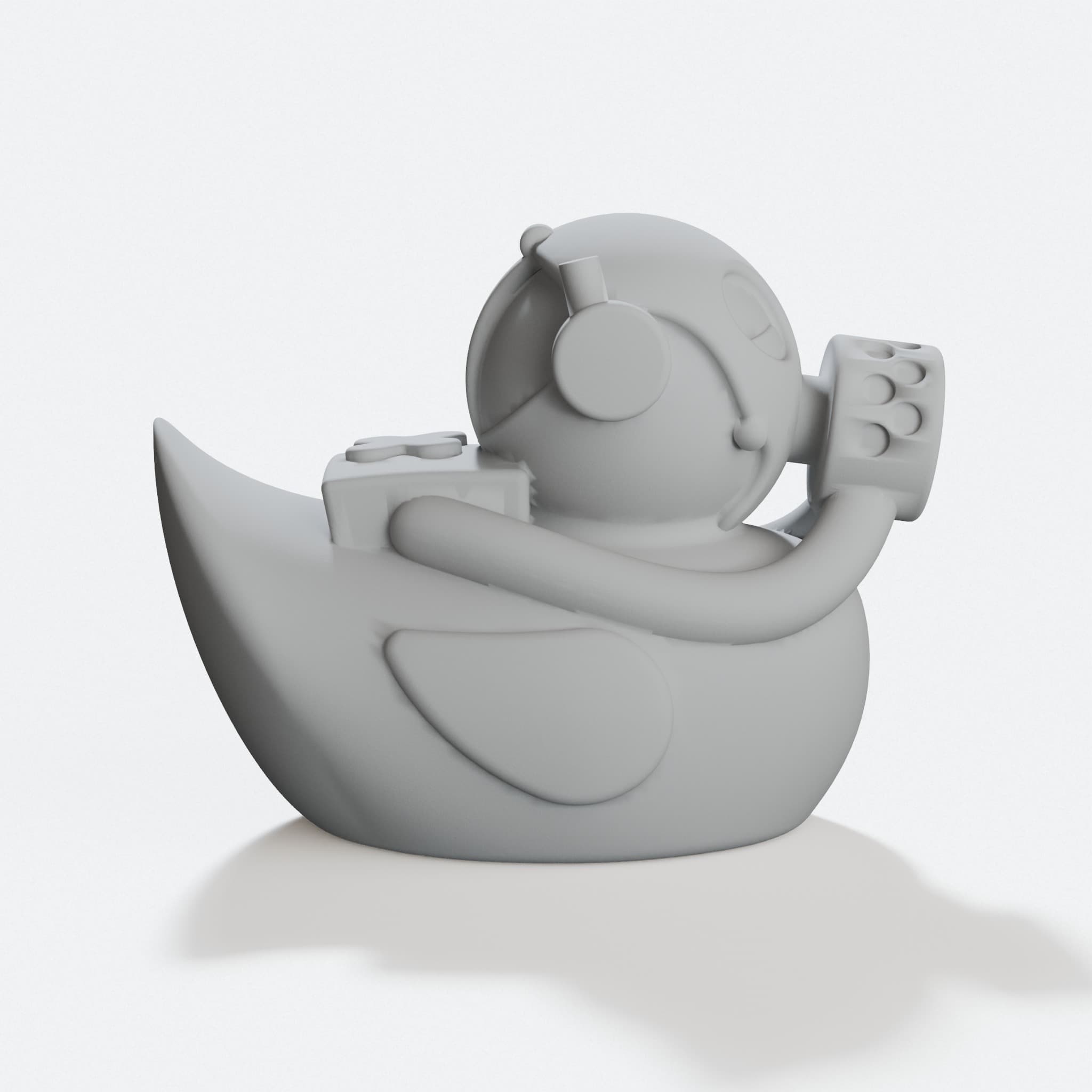 Gas Mask Duck 3D Printed Toy Compatible with Raspberry Pi