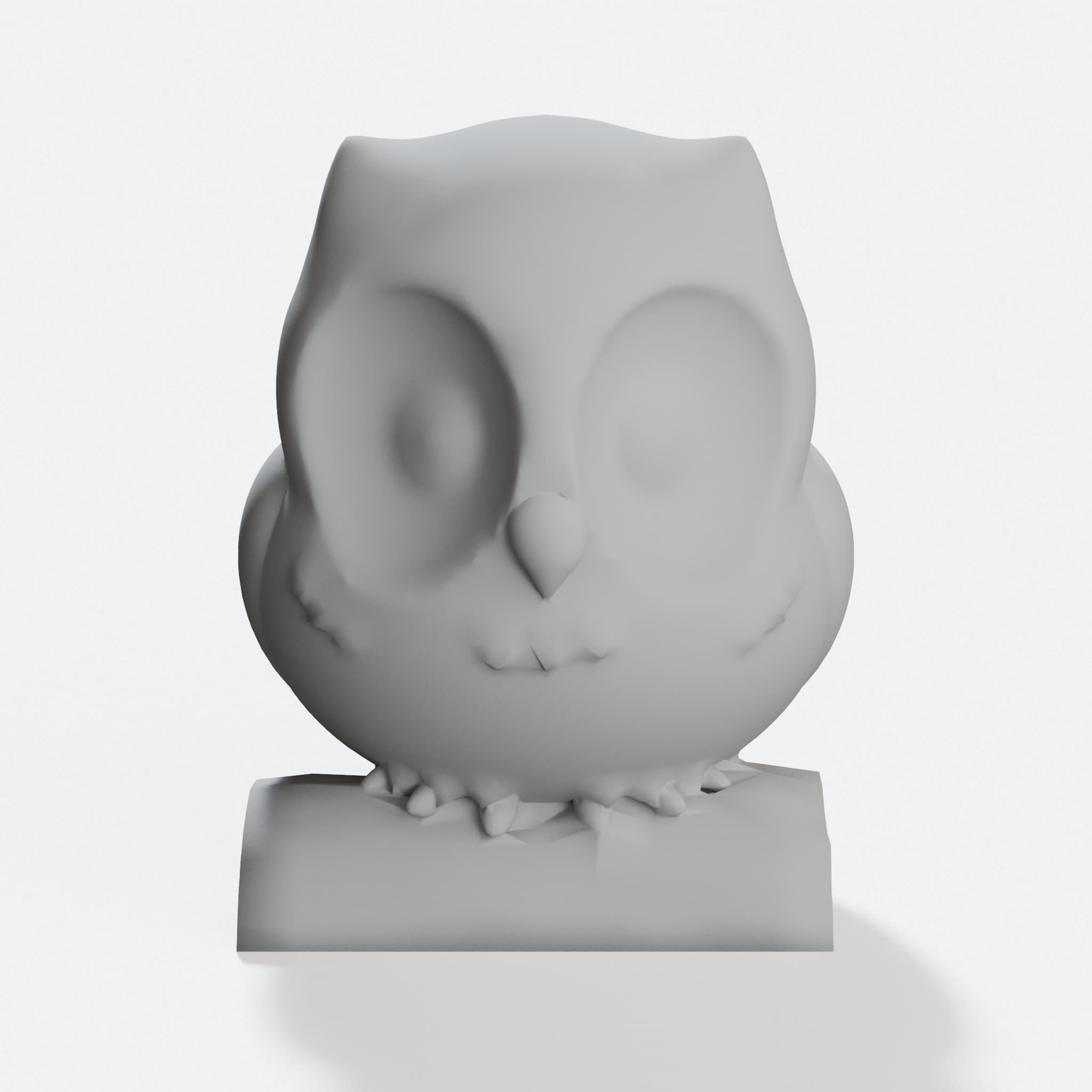 Cute Pudgy Owl 3D Printed Toy