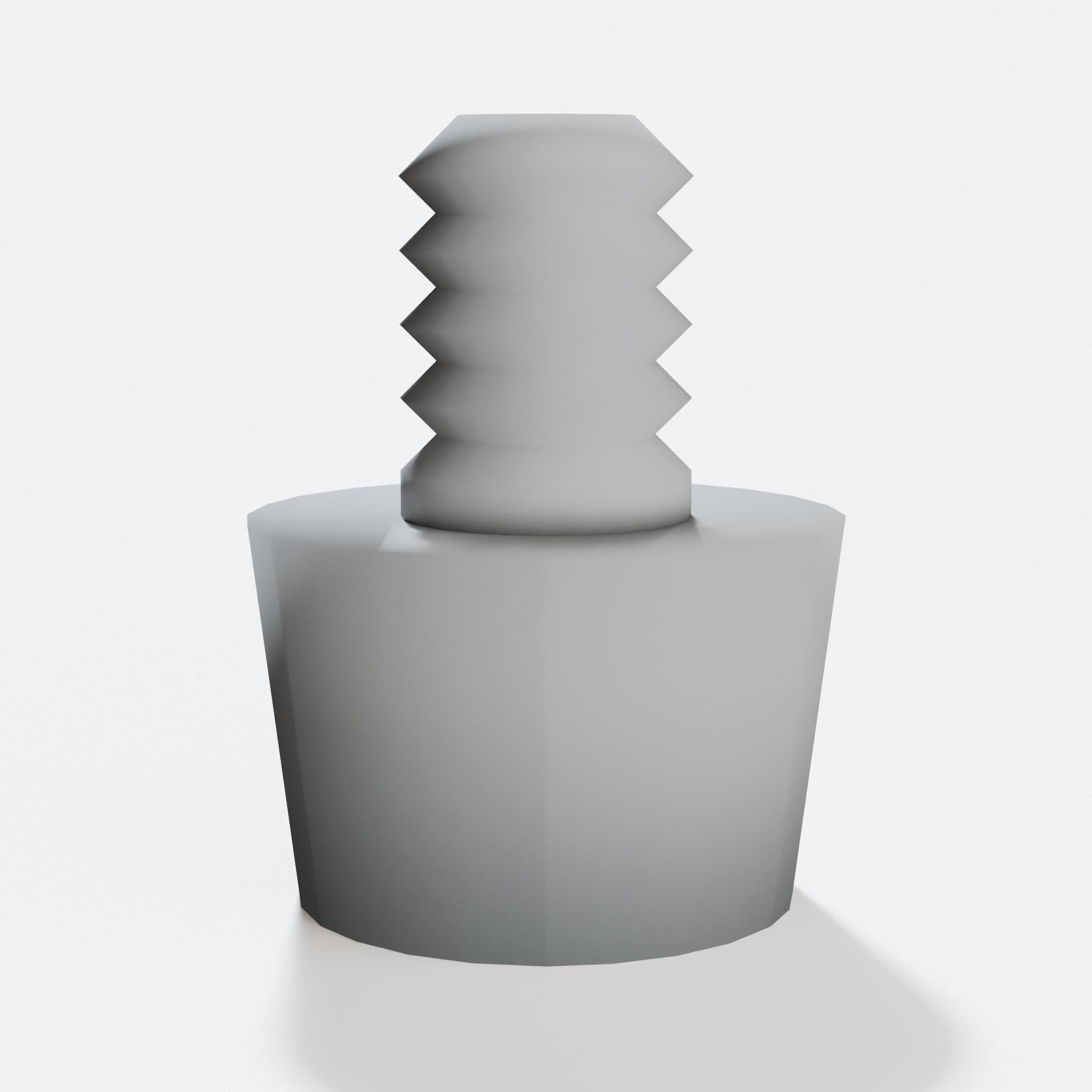 Foam Dart Warhead 3D Printed Toy Tip Replacement