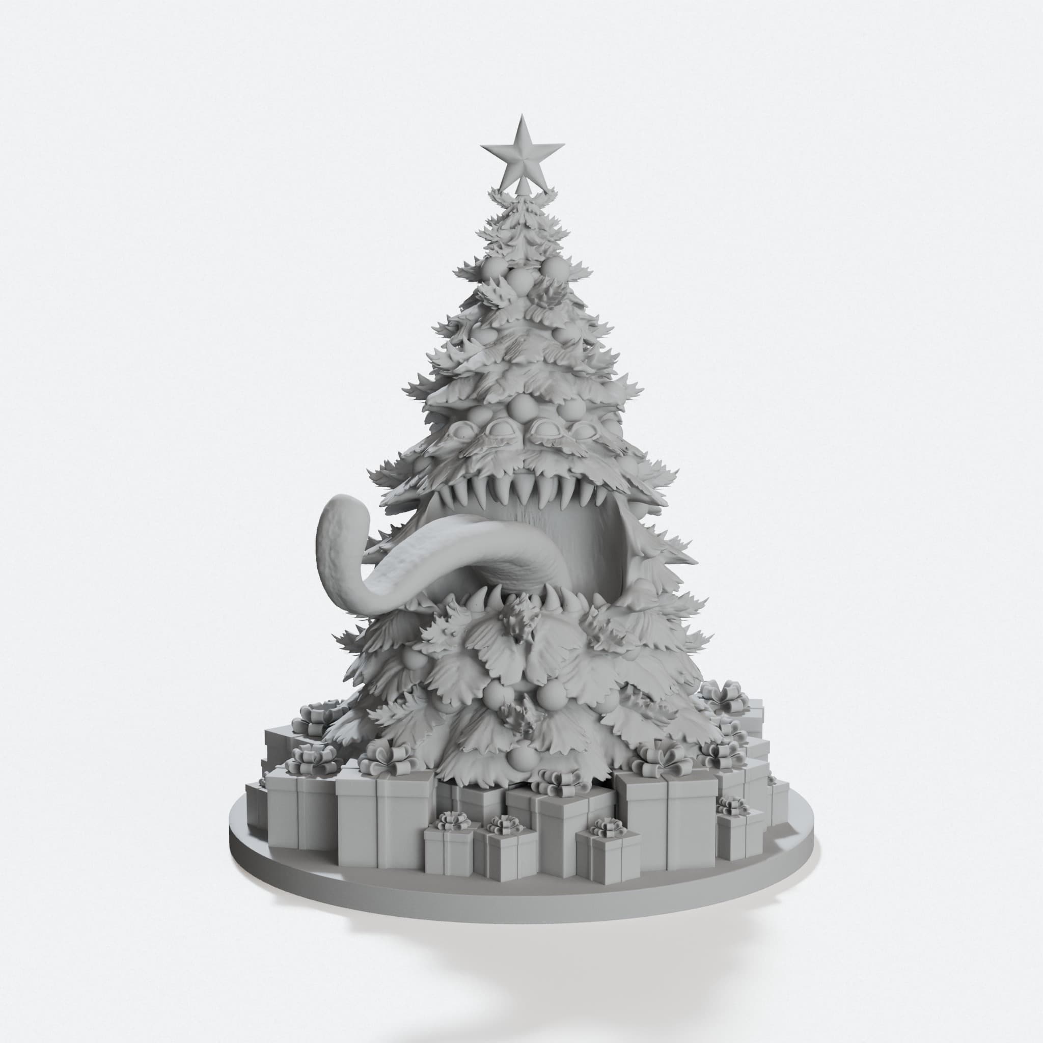 Christmas Tree Mimic 3D Printed Toy