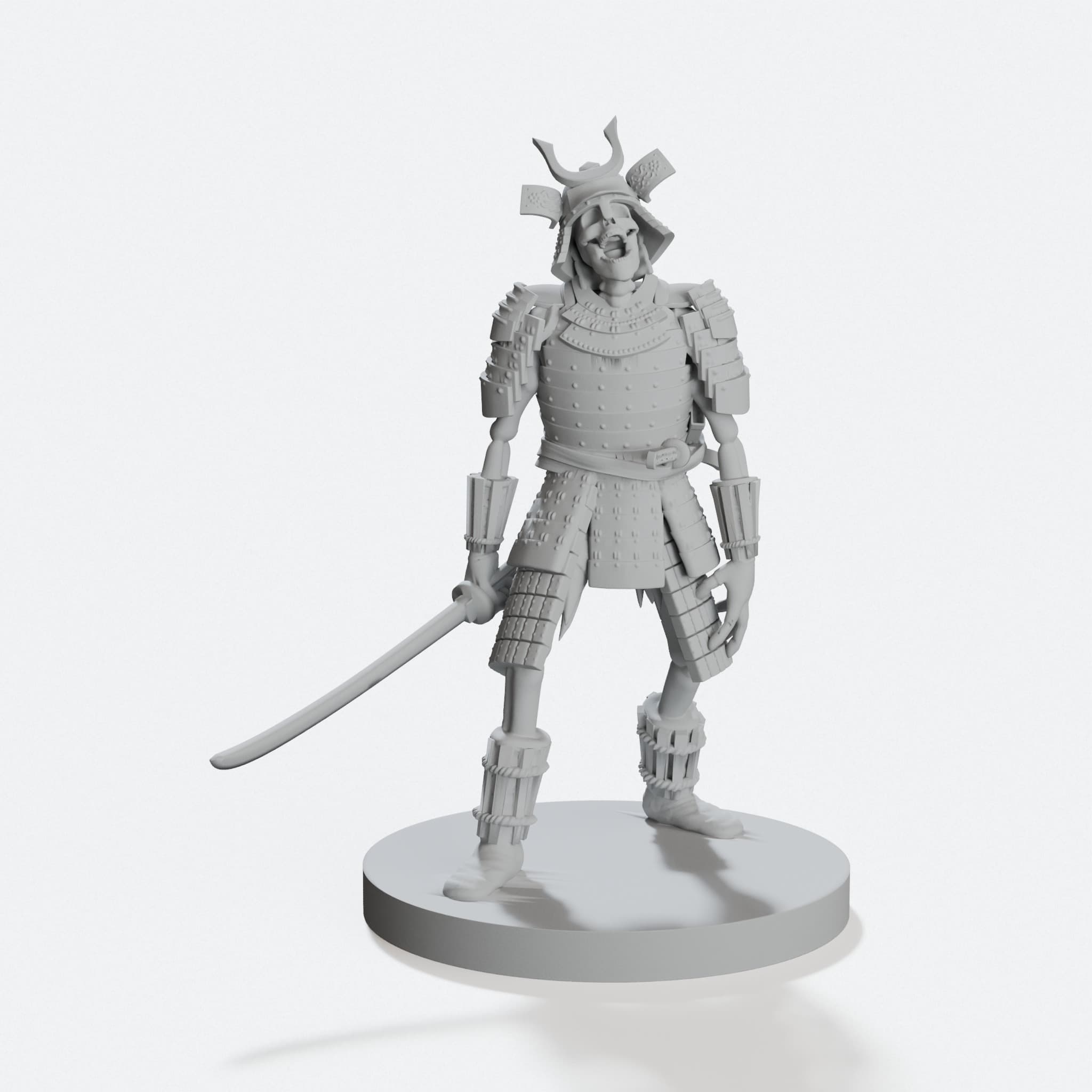 Undead Samurai 3D Printed Toy Figure