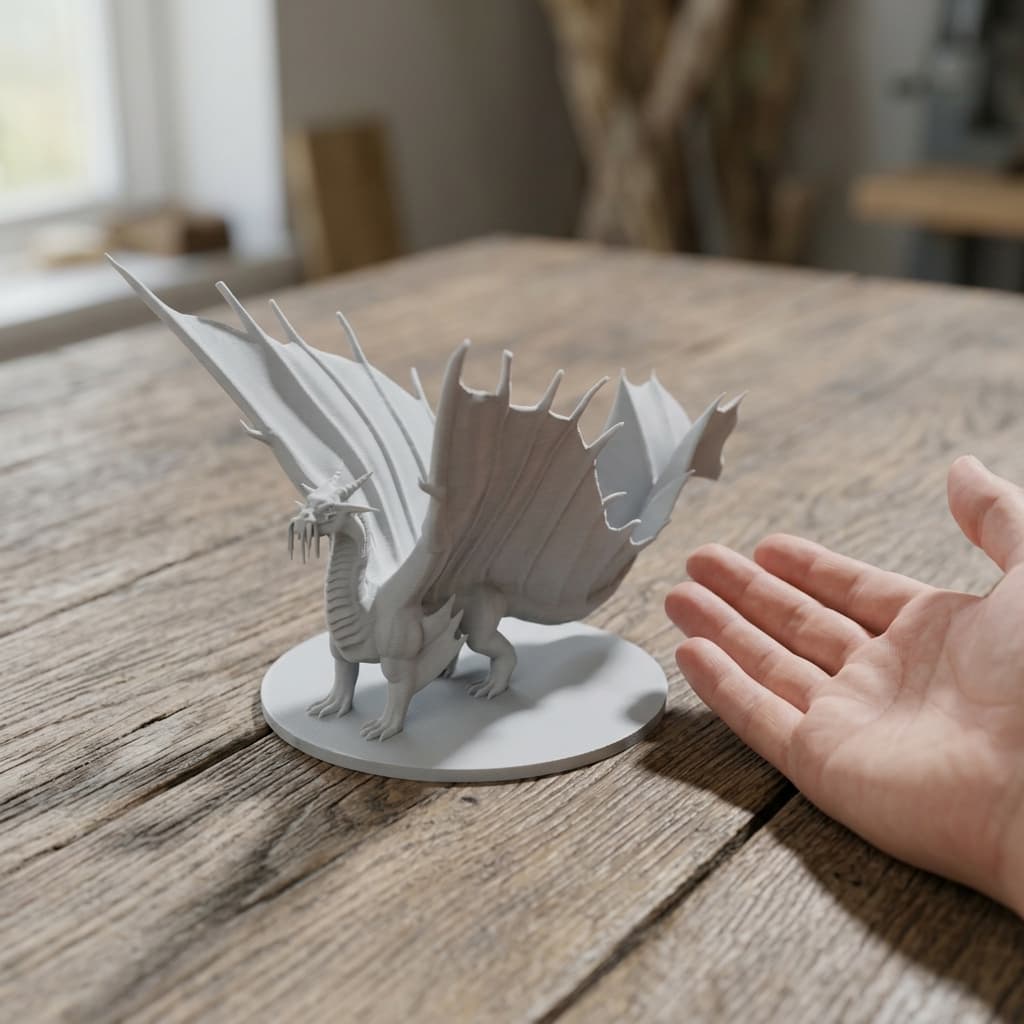 Gold Dragon 3D Print File for D&D and Tabletop RPGs