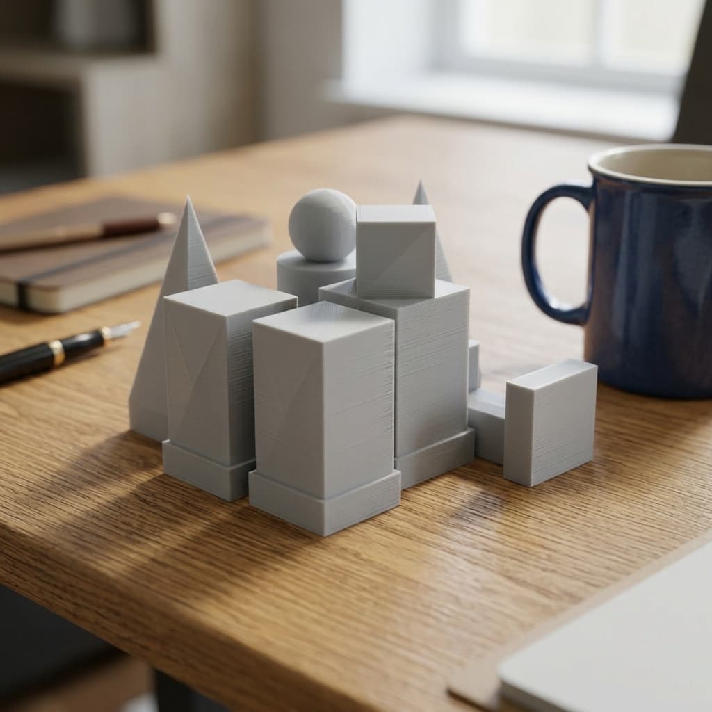 Bauhaus Model I 1922 Chess Set – 3D Printed Toy Design