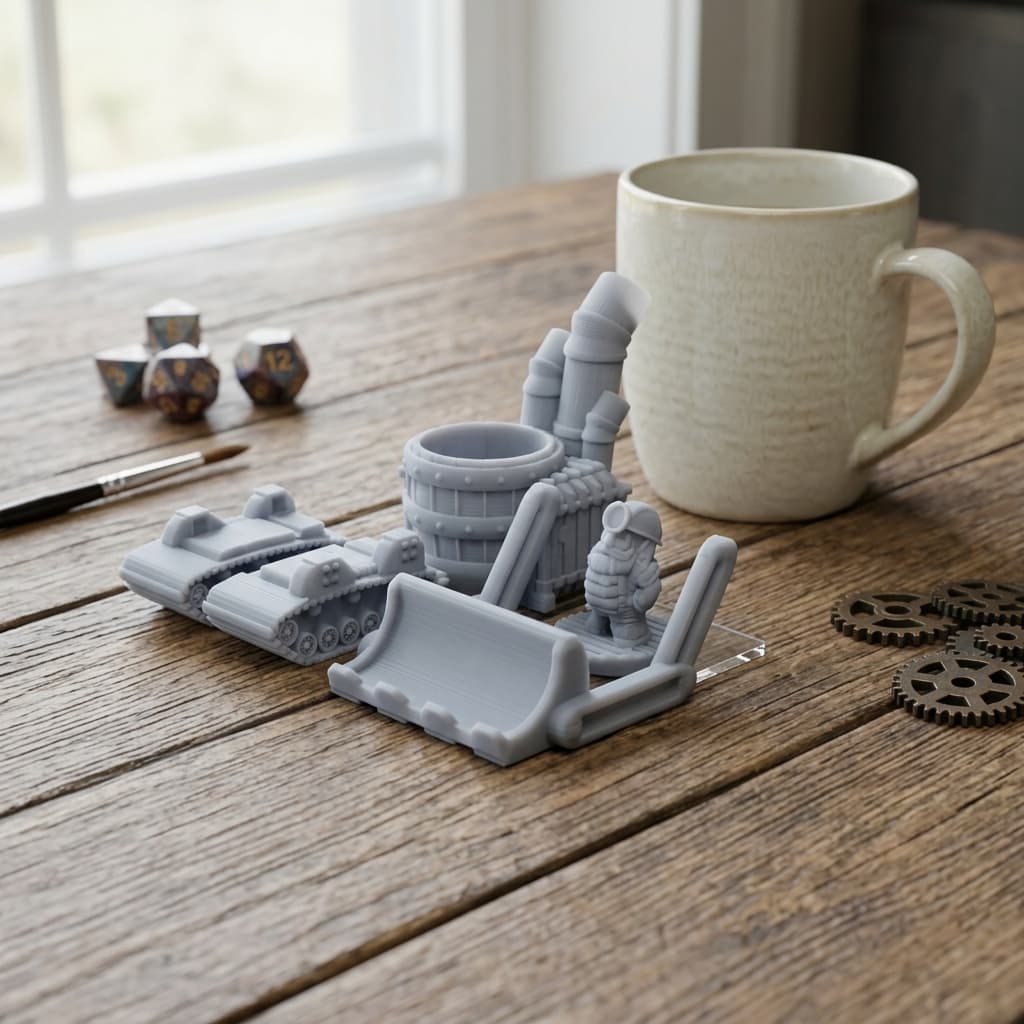 Gnomedozer Snap-Fit Miniature – 28mm Tabletop RPG Vehicle