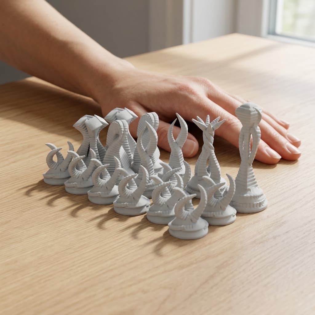 Alien Life Chess Set – 3D Printed