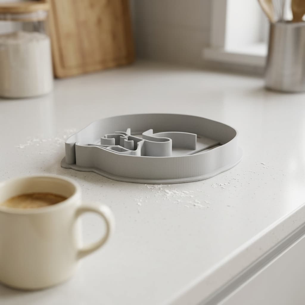 3D Printed Cat Cookie Cutter Kitchen Tool