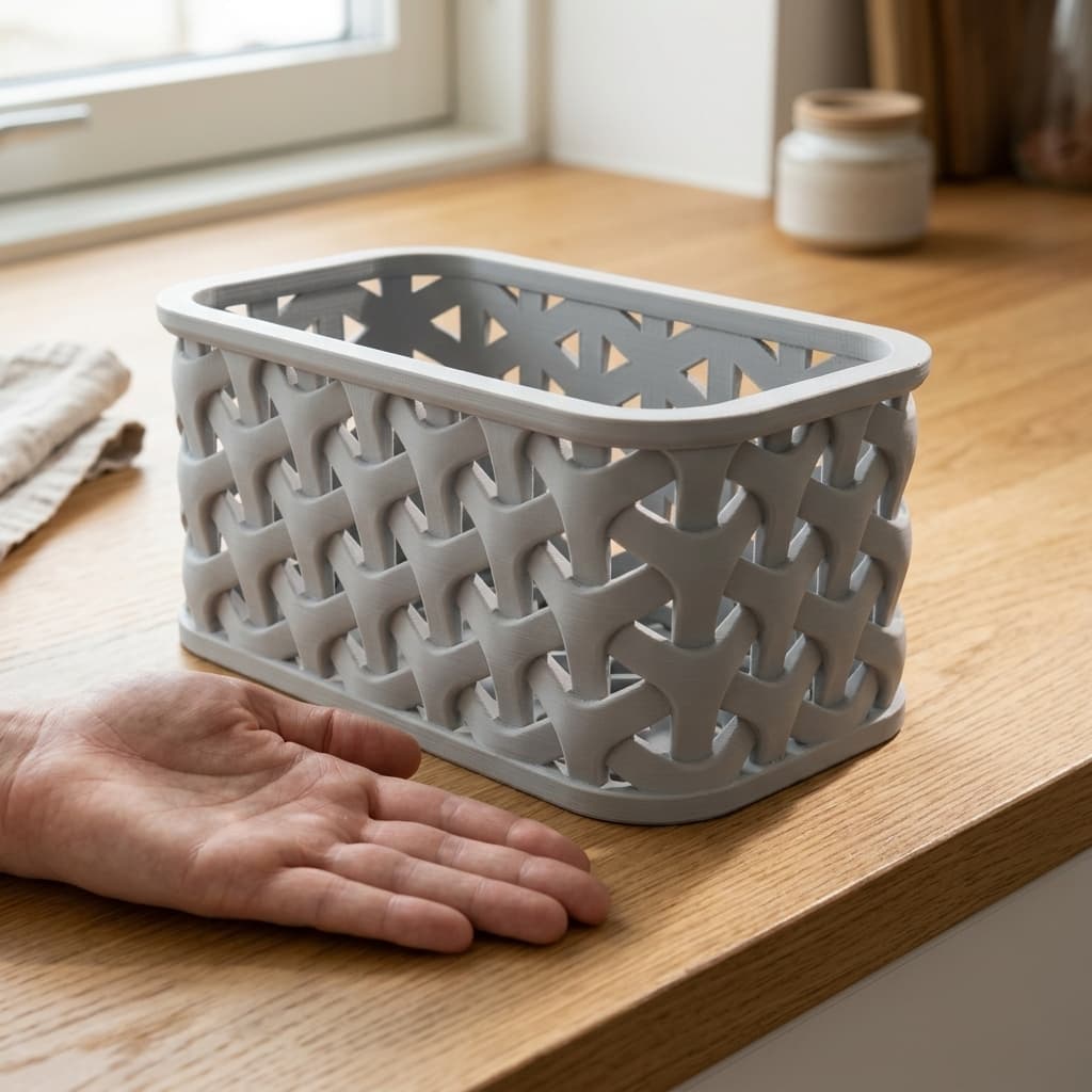 Rectangular Storage Box | 3D Printed Organizer Bin
