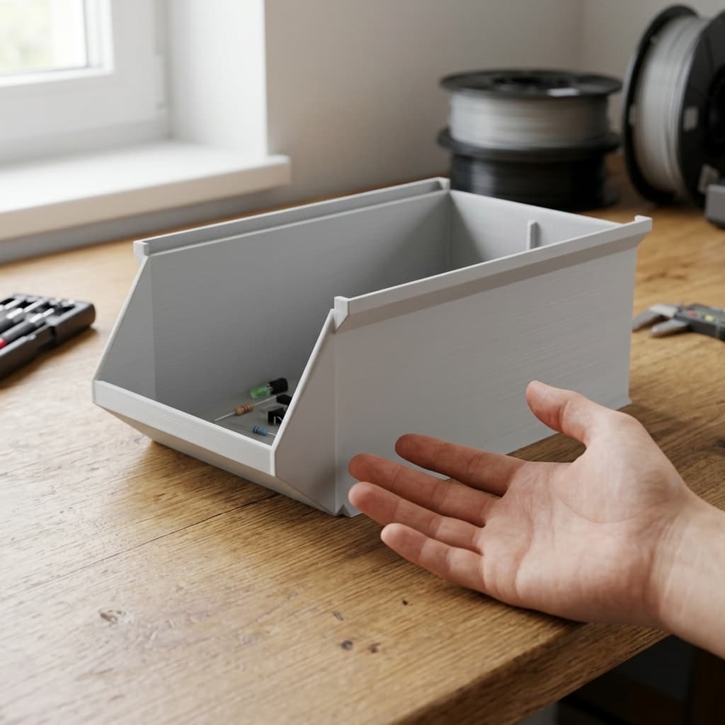 Stackable Storage Box - Modular 3D Printed Organizer System