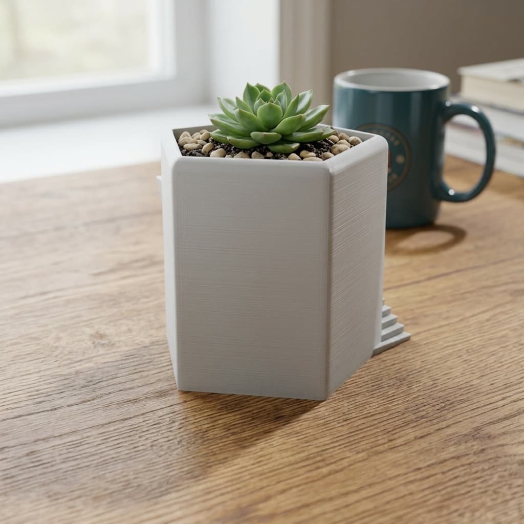 Tower Planter Pot – 3D Printed Castle Succulent Planter