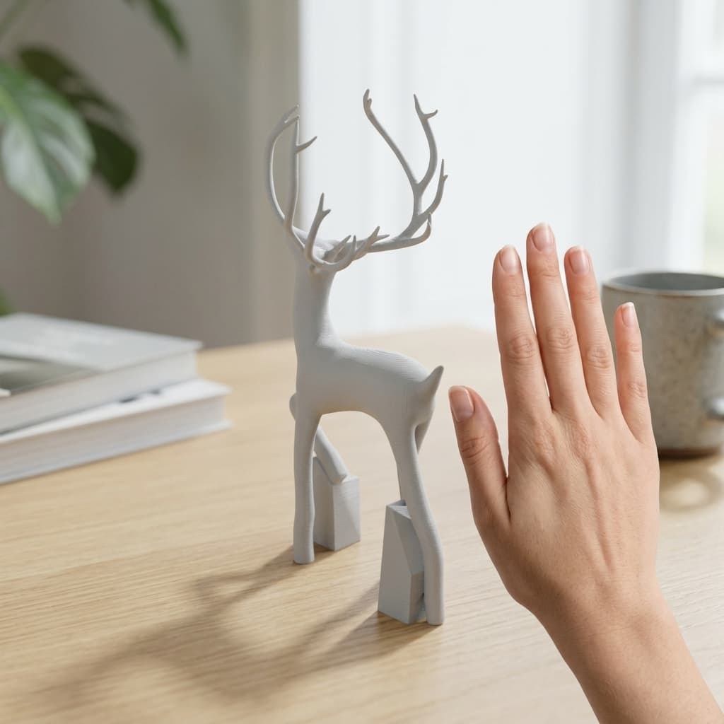 Prancer Reindeer 3D Printed Christmas Decoration