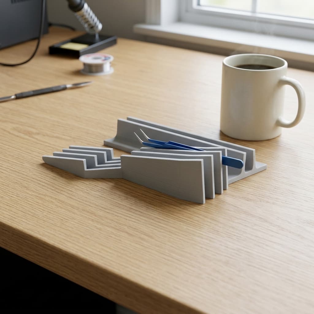 Soldering Tweezers Holder – 3D Printed Workshop Tool