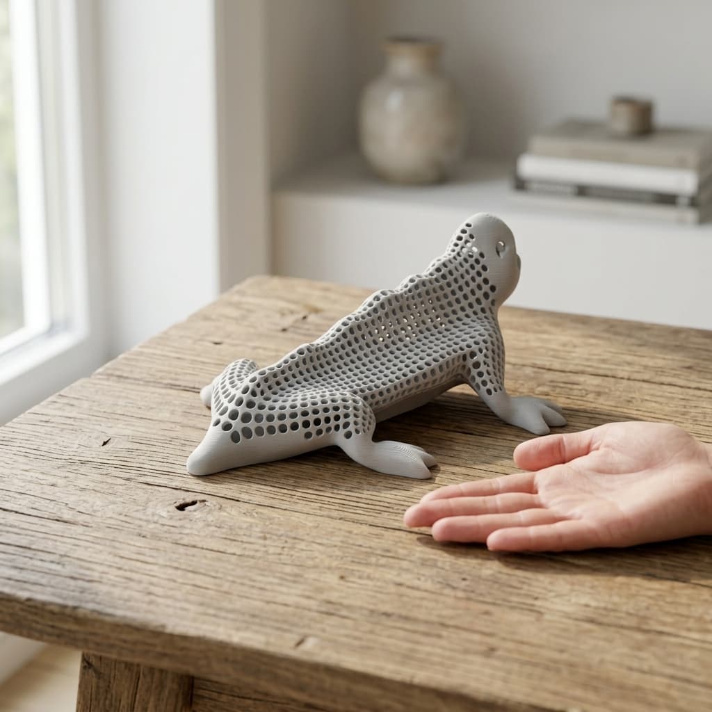 Hollow Draudi - Gaudi-Inspired 3D Printed Home Decor Sculpture