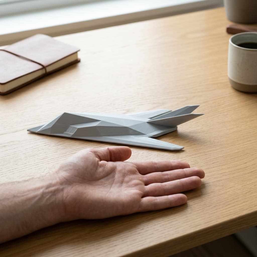 F-117 Nighthawk Stealth Fighter 3D Printed Home Decor Model