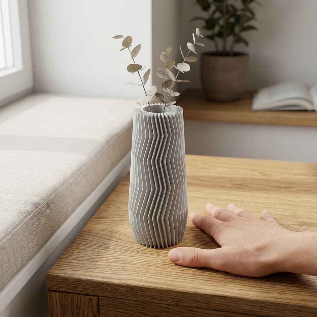 3D Printed Vase for Home Decor | Modern Flower Vase